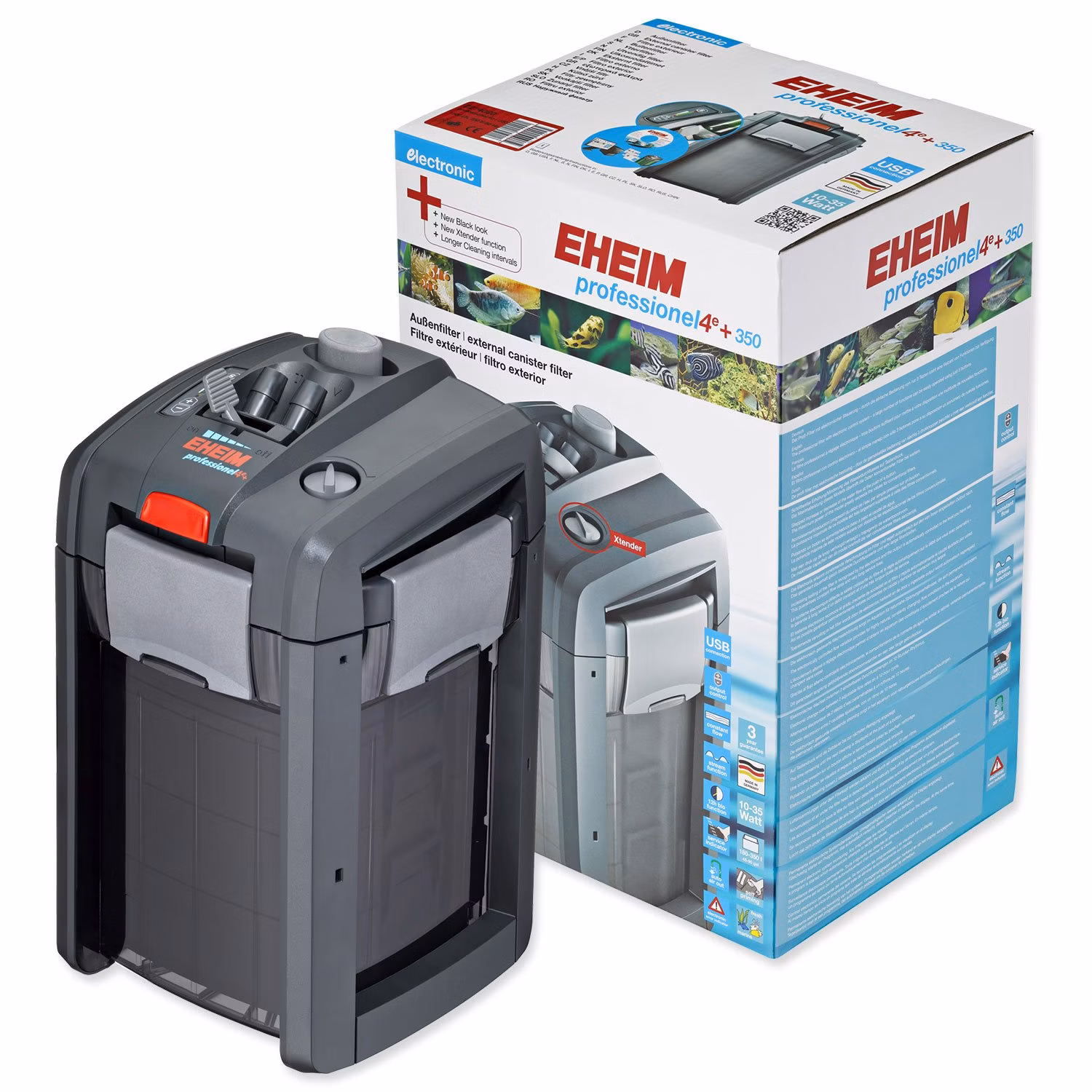 Filter Eheim professionel ELECTRONIC 4+ 350 vonkajší, s náplňou 1050l/h