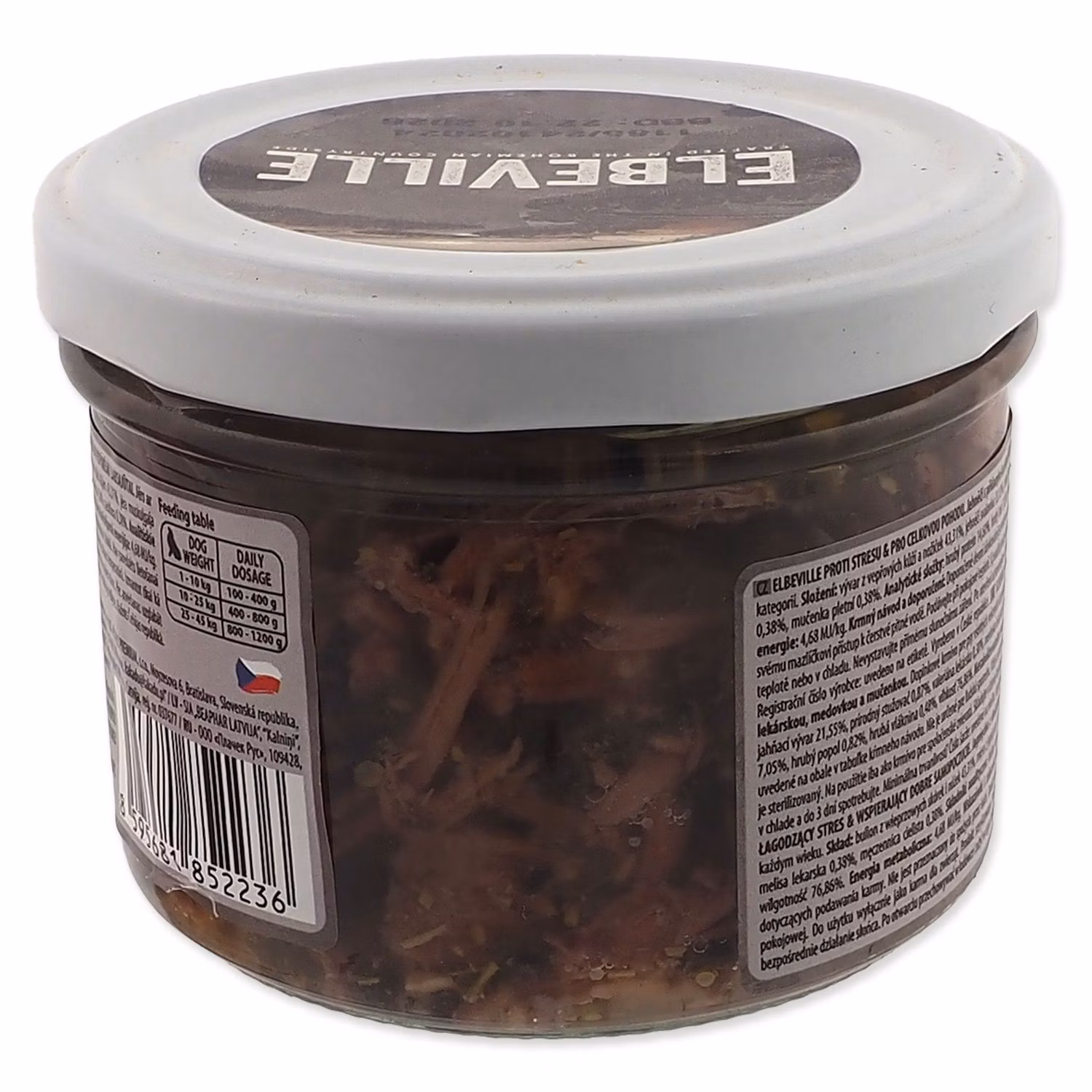 Pohár sklenený Elbeville Dog Tranquility & Well-being, jahňacie s valeriánou lekárskou 220ml