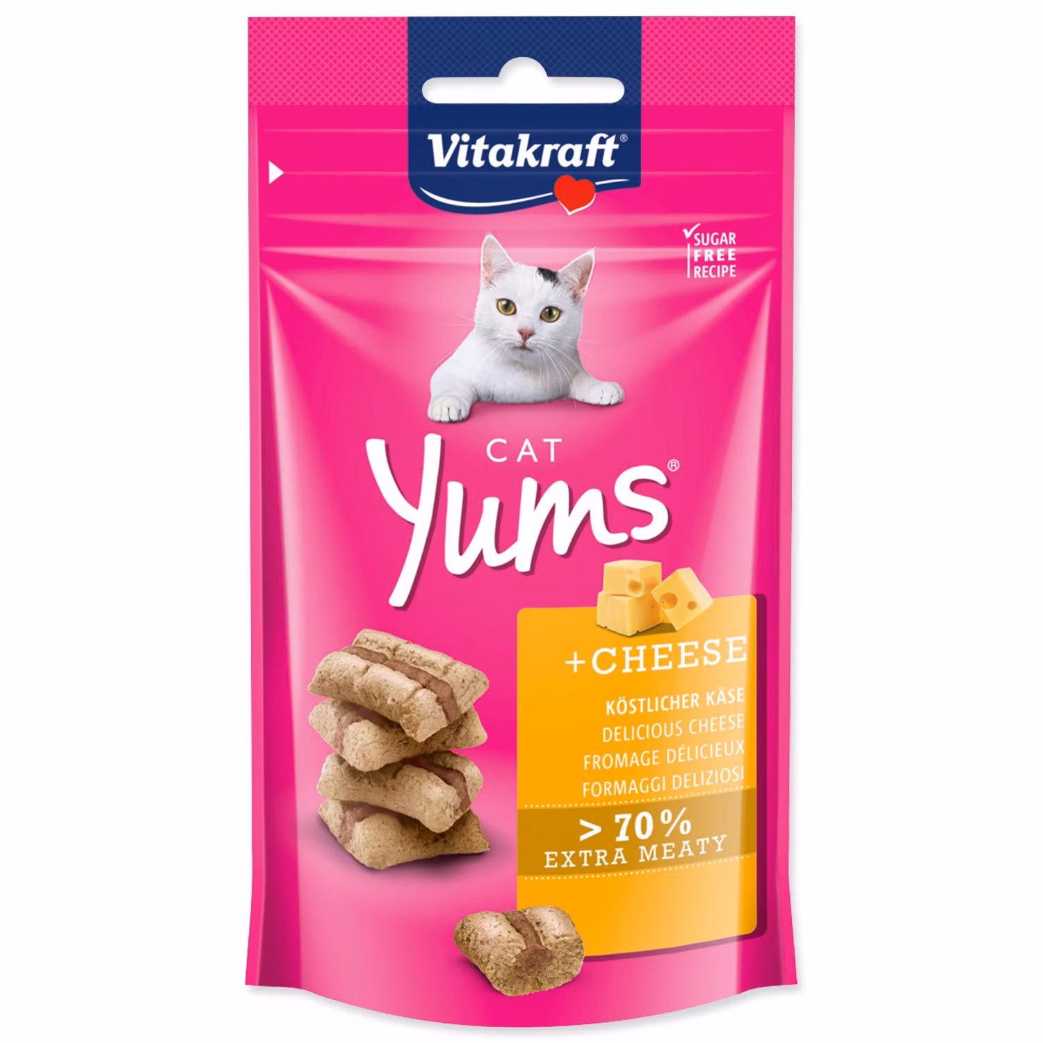 Pochúťka Vitakraft Cat Yums so syrom 40g