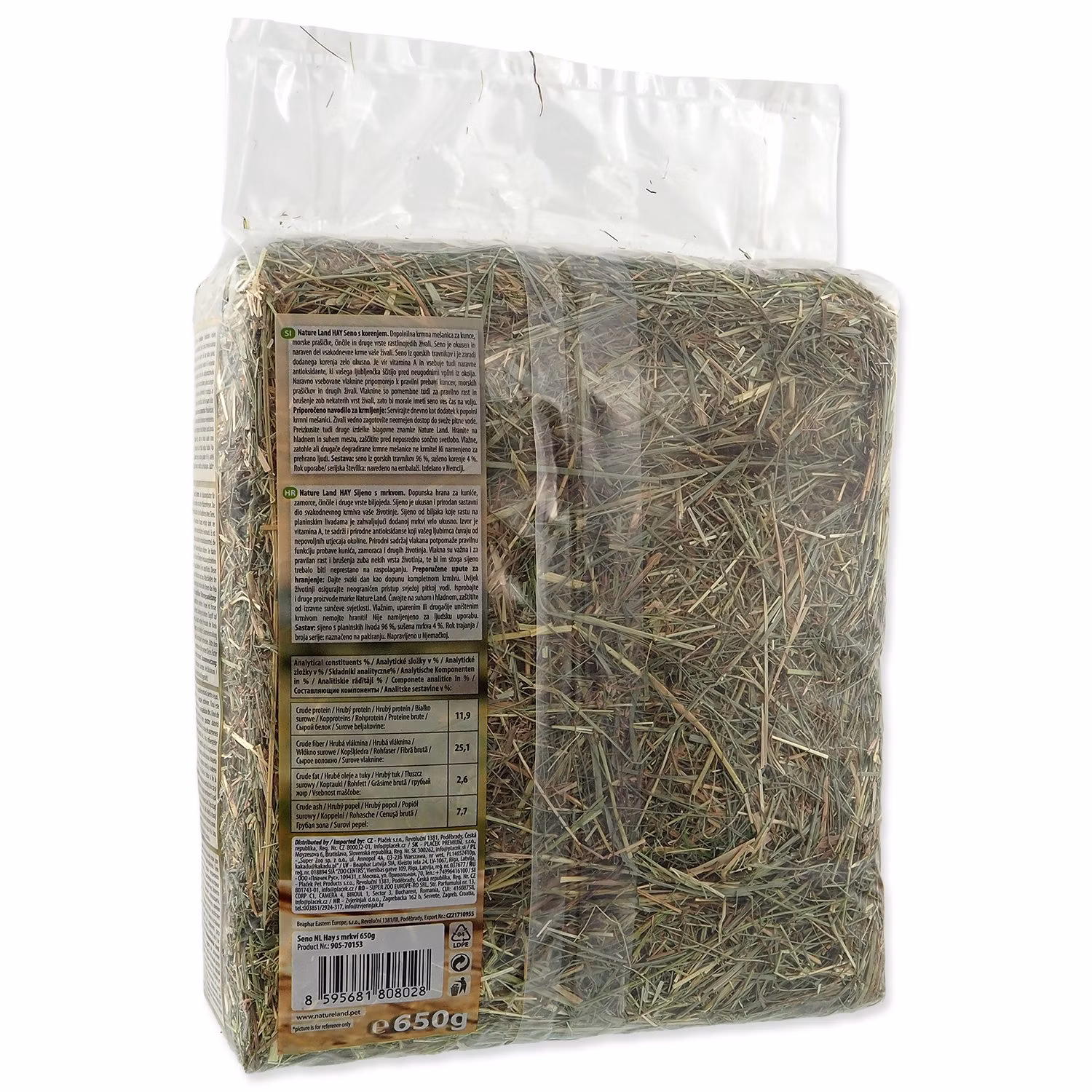 Seno Nature Land Hay s mrkvou 0,65kg