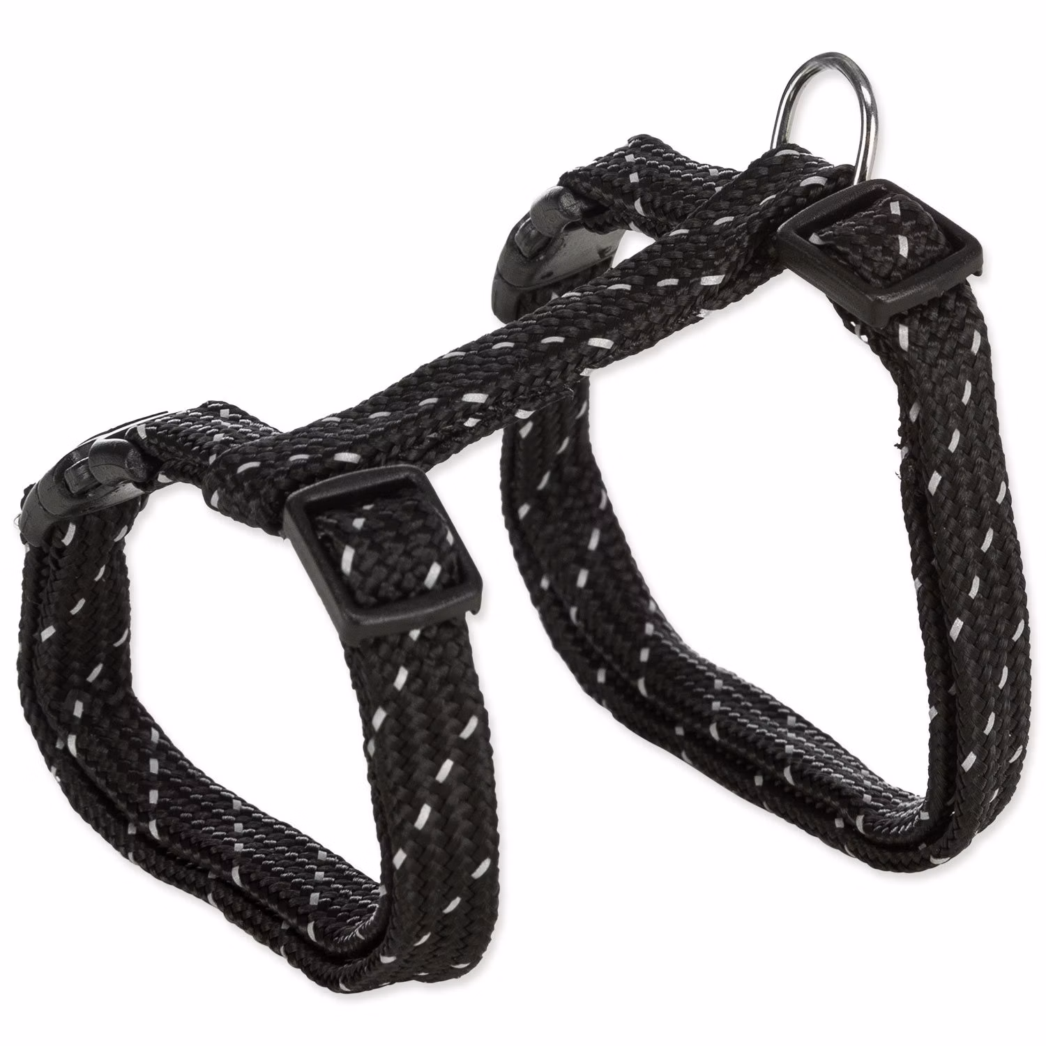 Set postroj a vodítko pre mačky reflexný, nylon