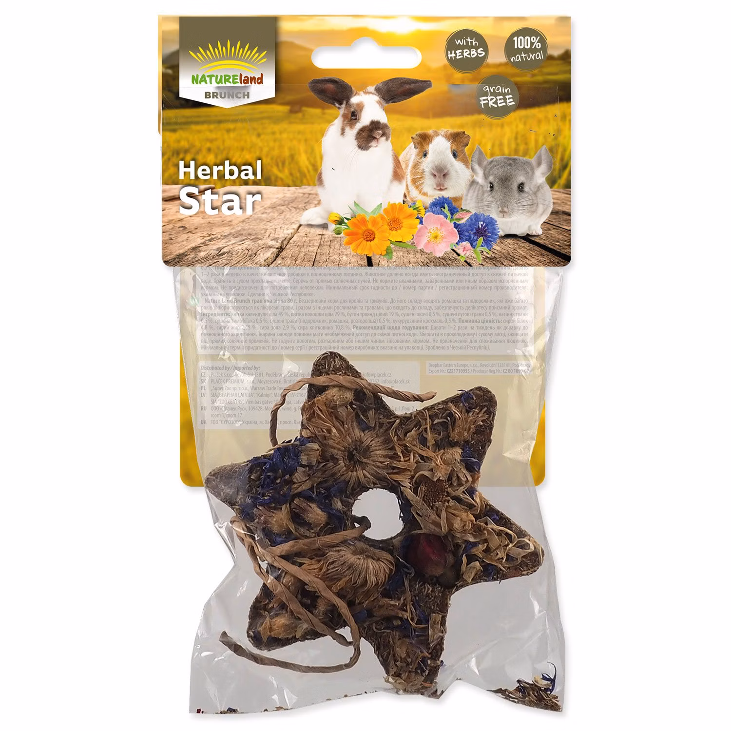 Pochúťka Nature Land Brunch bylinková hviezda 80g