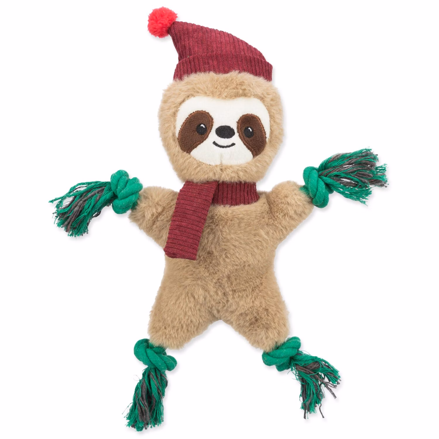 Hračka Xmas leňochod, plyš/lano, 30cm