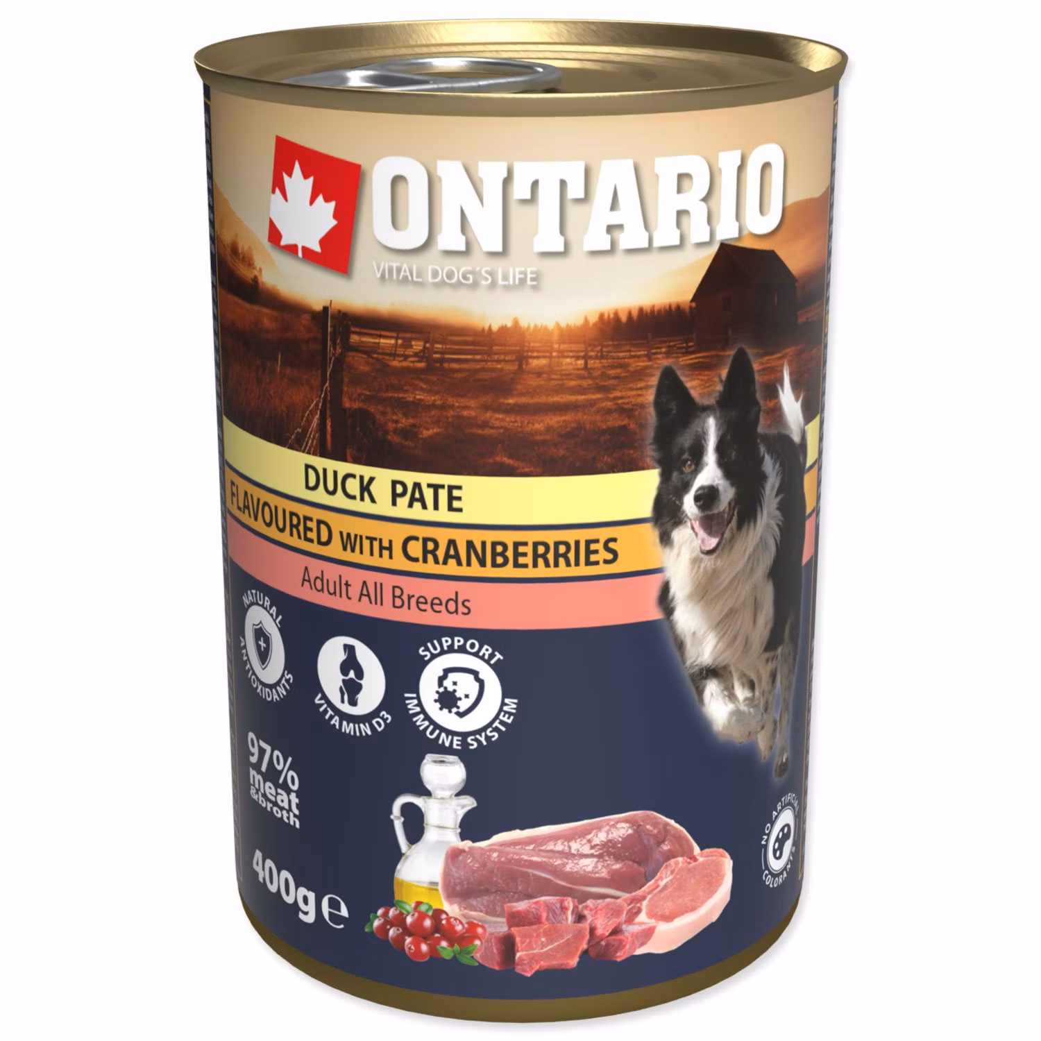 Konzerva Ontario Junior kuracie kúsky a chrupavky 400g