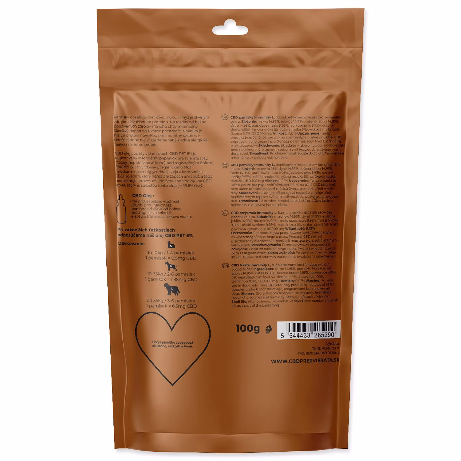 Pamlsok CBD Immunity L 100g