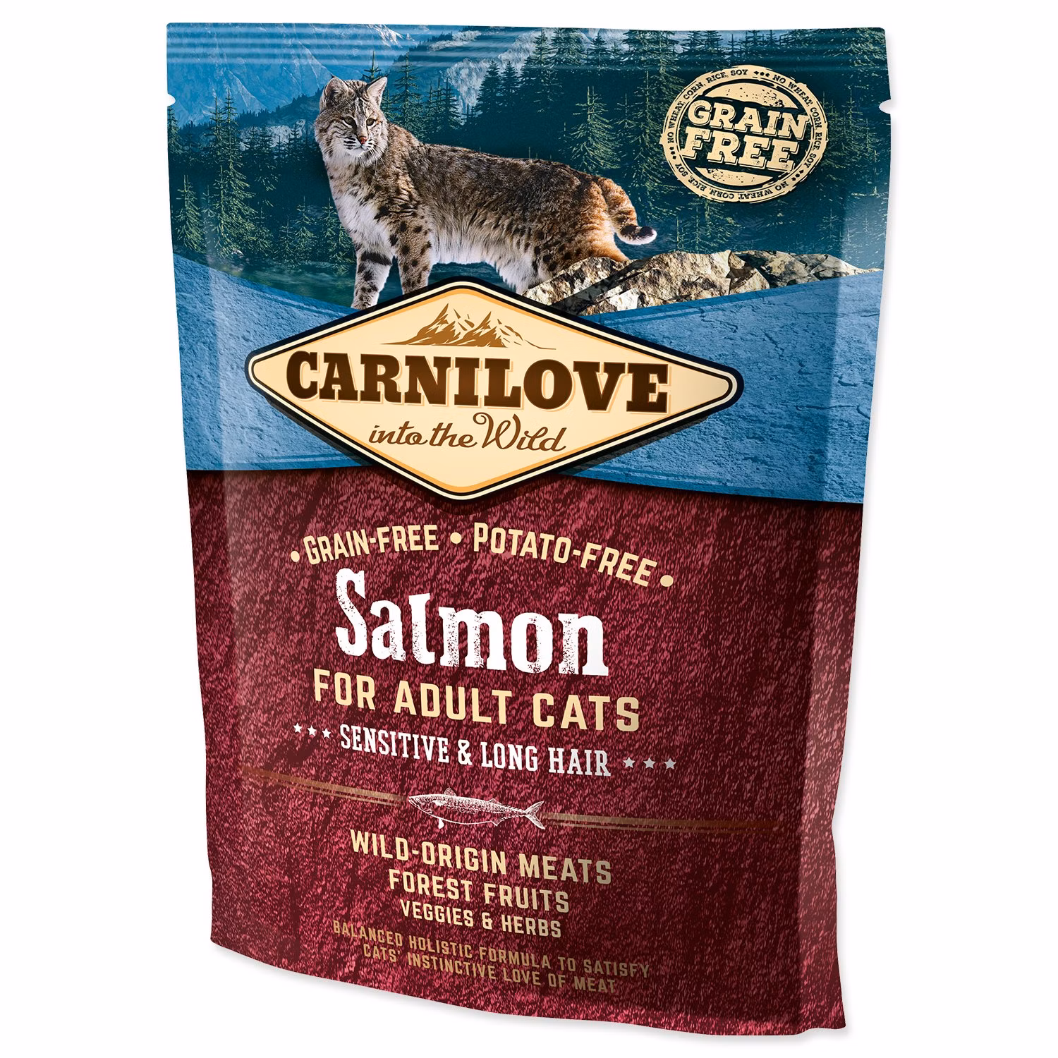 Krmivo Carnilove Adult Cats sensitive & Long Hair Salmon 0,4kg