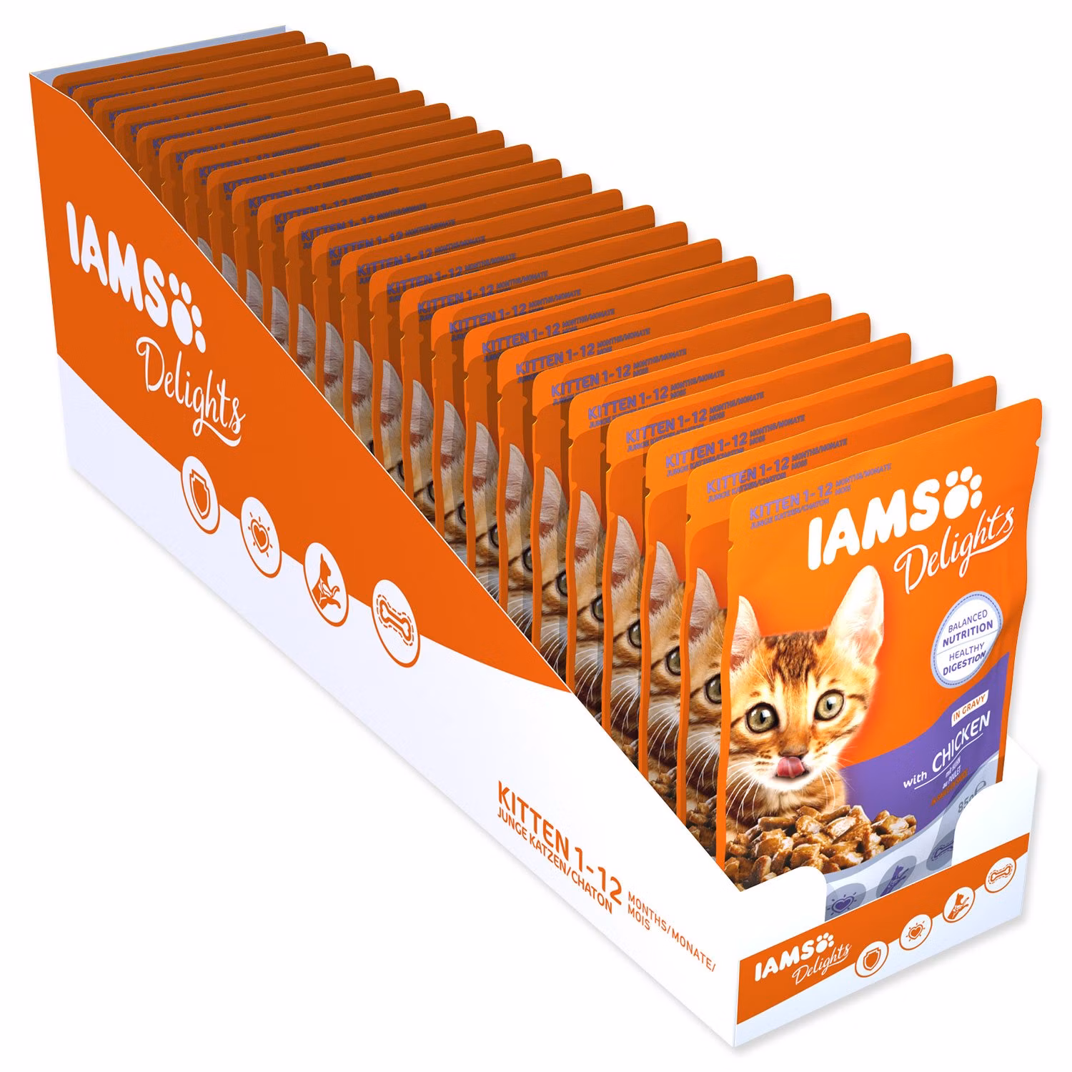 Kapsička IAMS Delights Kitten kura v omáčke 85g