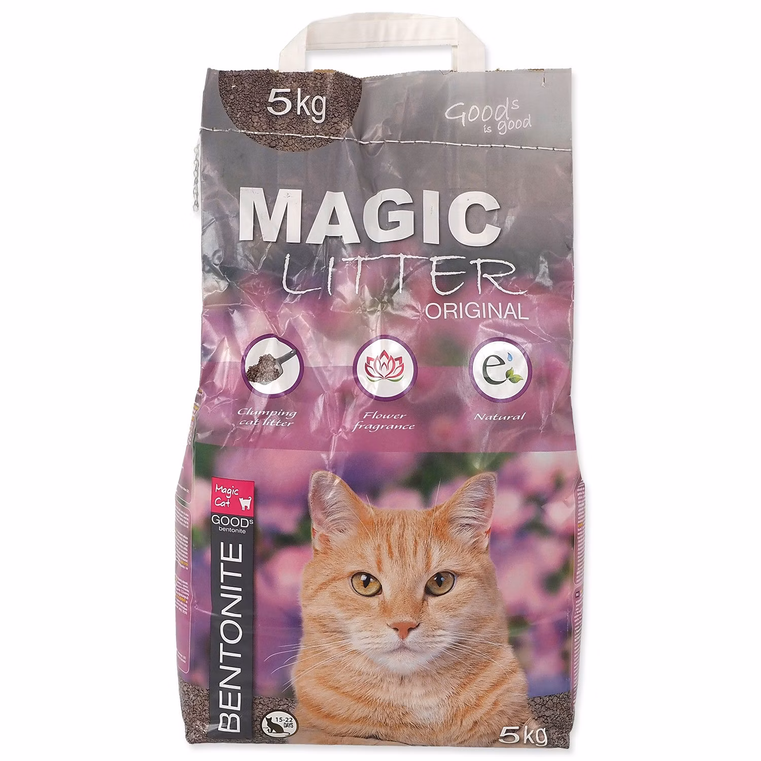 Podstielka Magic Litter Bentonite Original Flowers 5kg