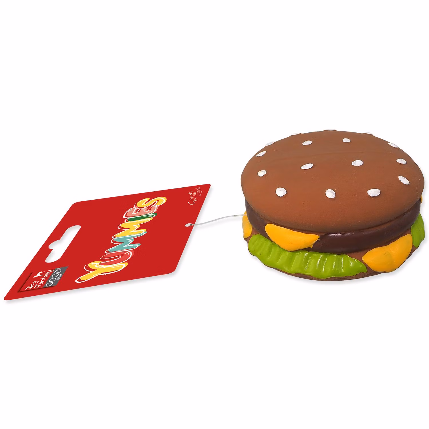 Hračka Dog Fantasy Latex hamburger so zvukom 8cm