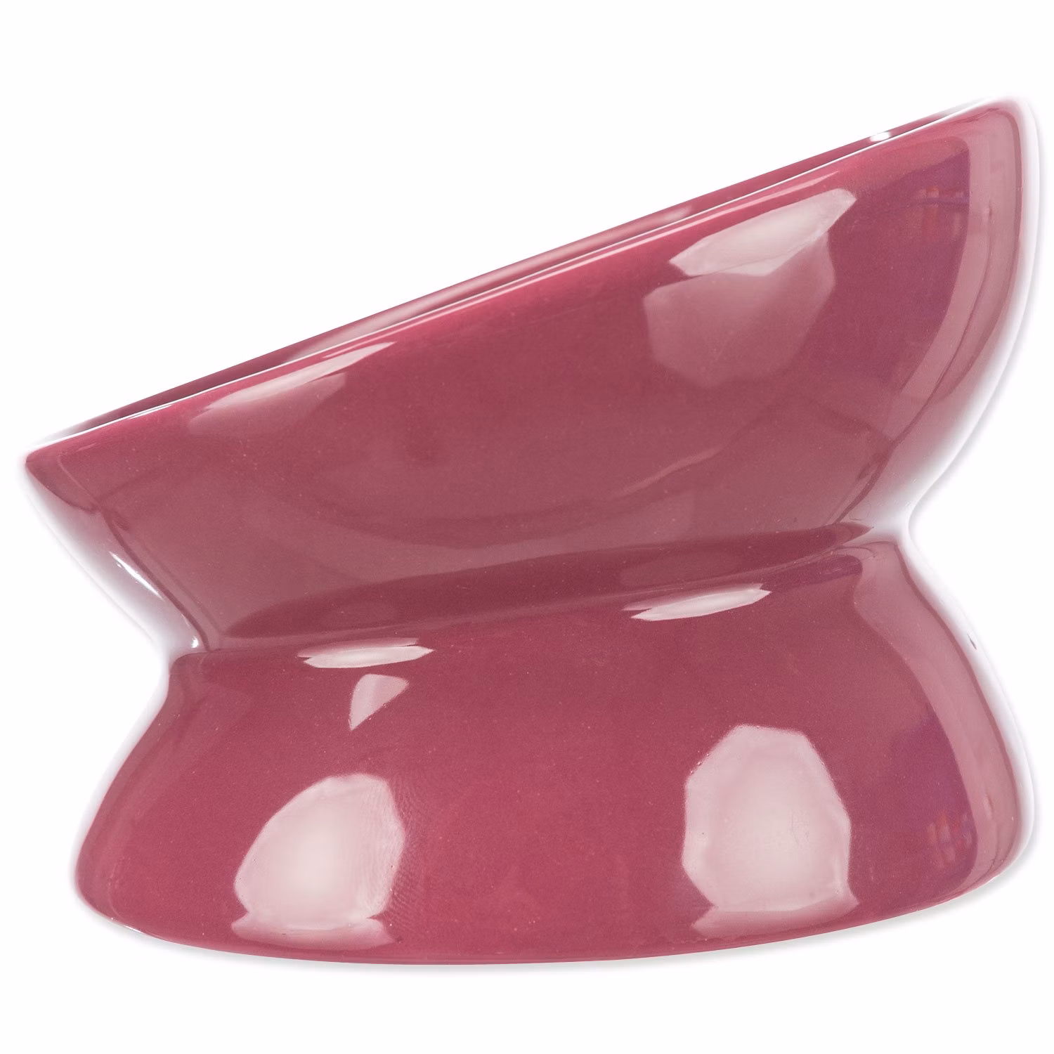 Bowl, elevated, ceramic, 0.15 l/ø 13 cm, berry