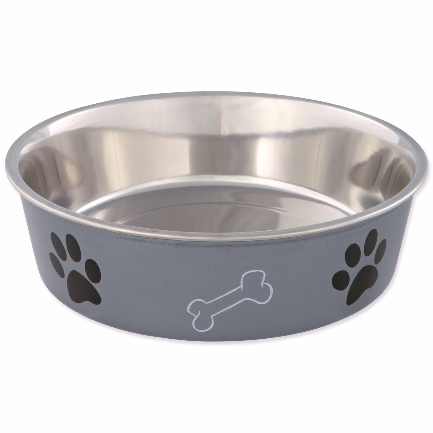 Miska Trixie nerezová, plastový povrch 23cm 2000ml