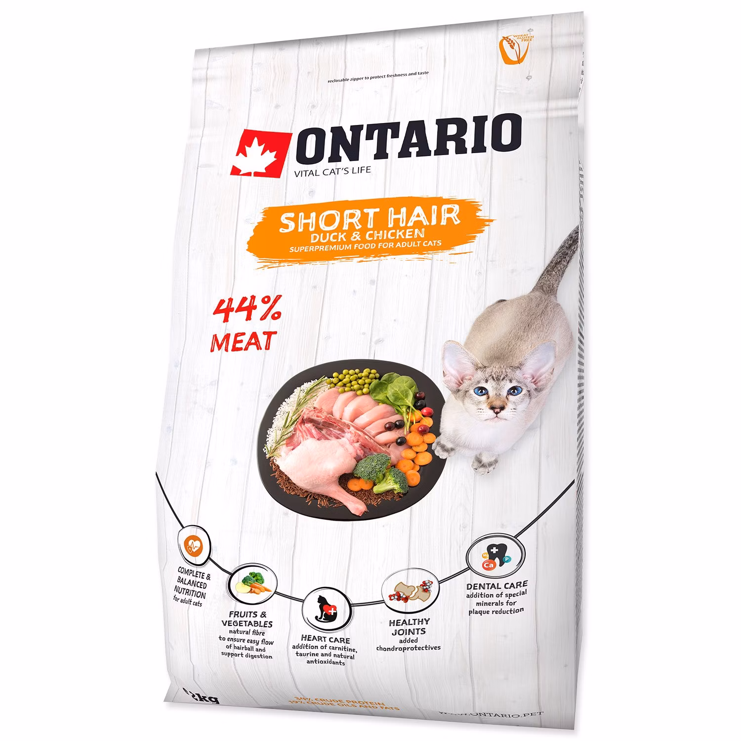 Krmivo Ontario Cat Shorthair 2kg