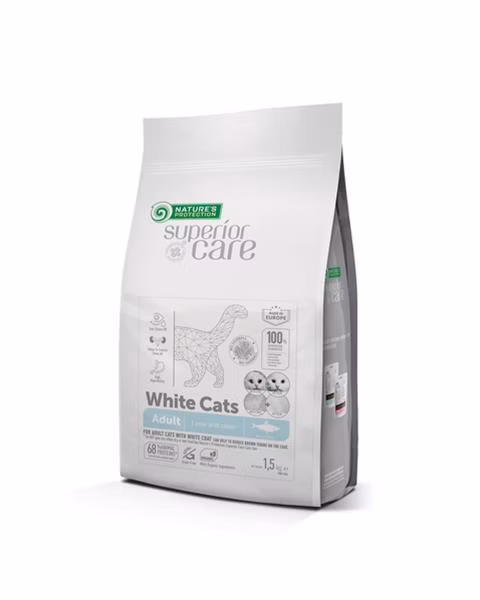 Natures P Superior care white cat GF adult herring all breed 1,5 kg