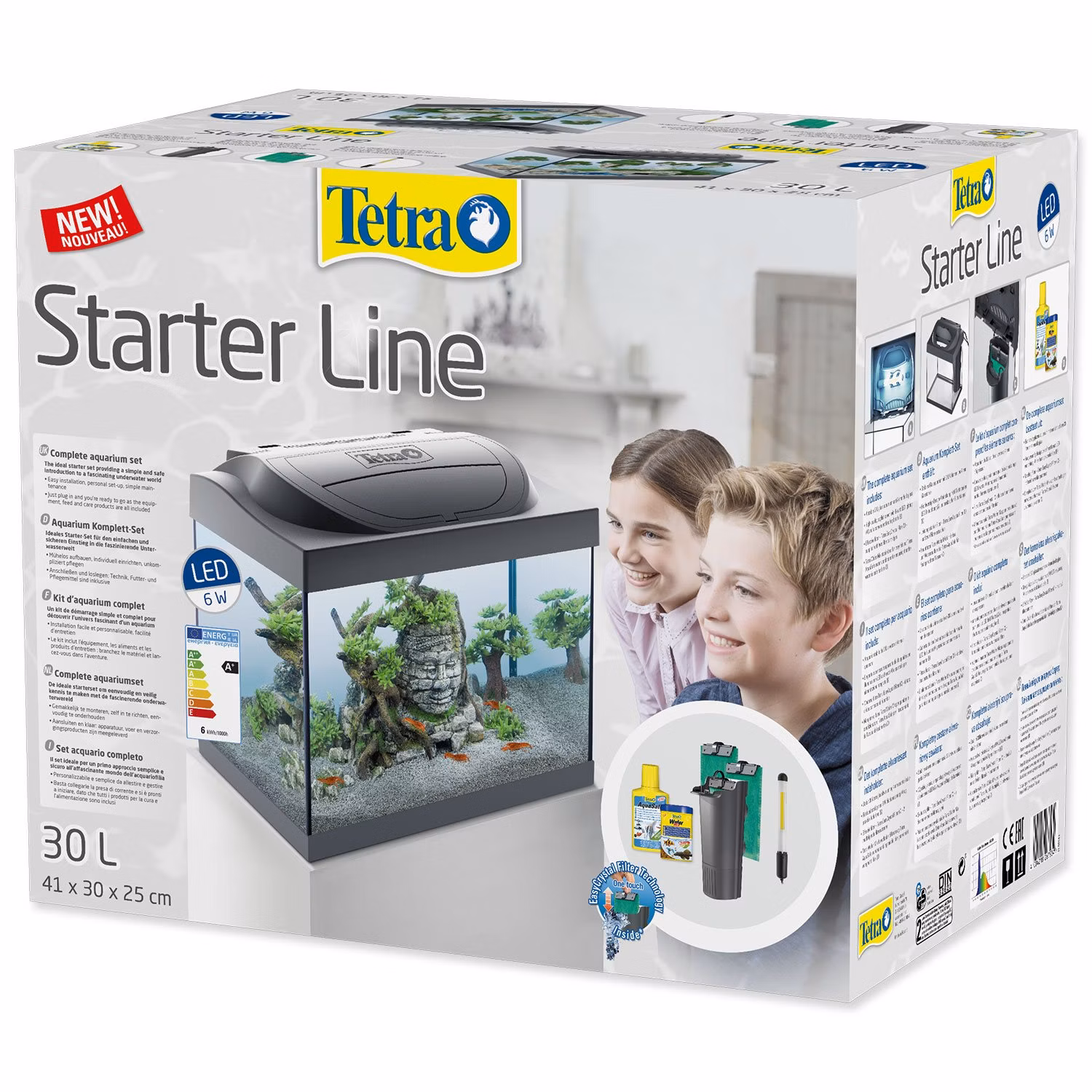 Akvarijný set Tetra Starter Line LED Shrimp 44x37x30cm 30l
