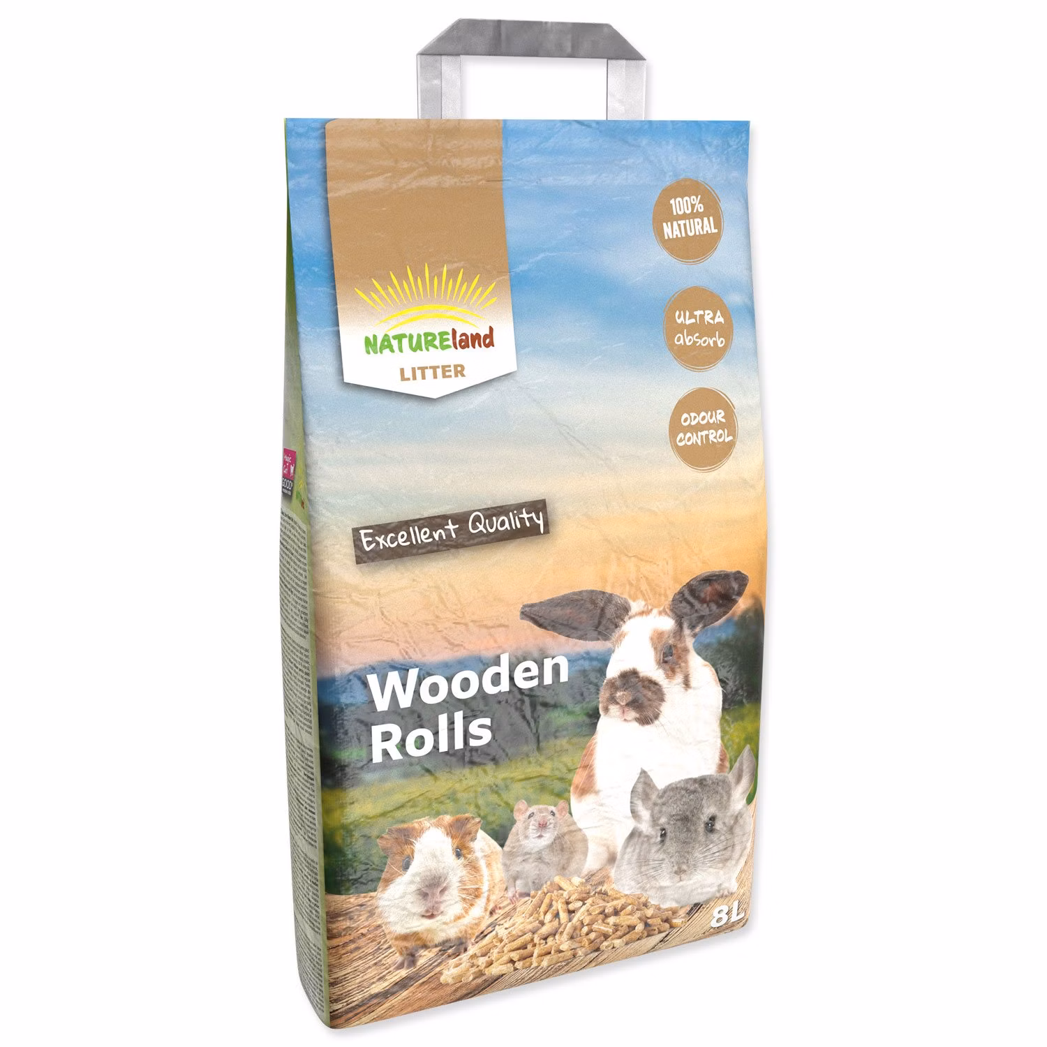 Podstielka Magic Litter Wooden Rolls 8L/4,5kg