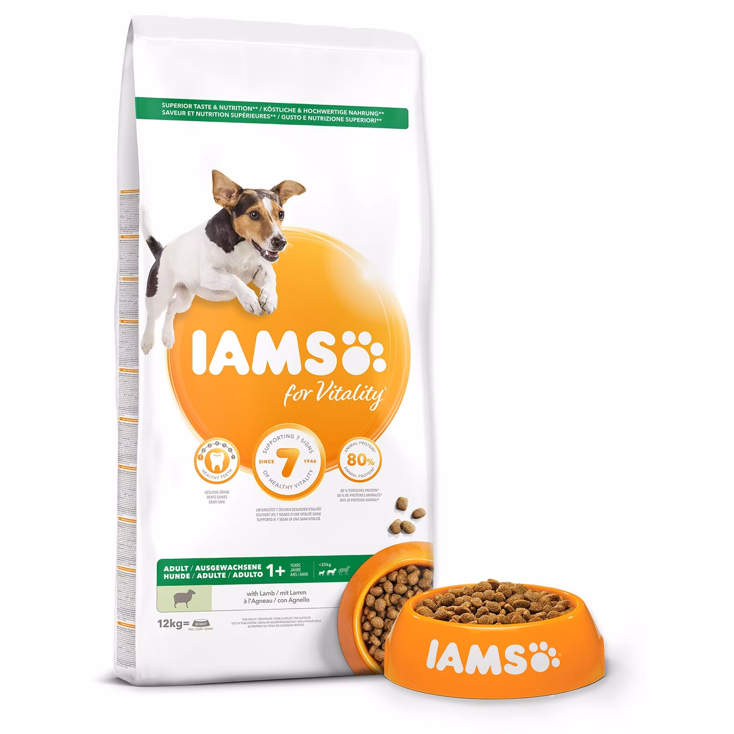 Krmivo IAMS Dog Adult Small & Medium Lamb 12kg