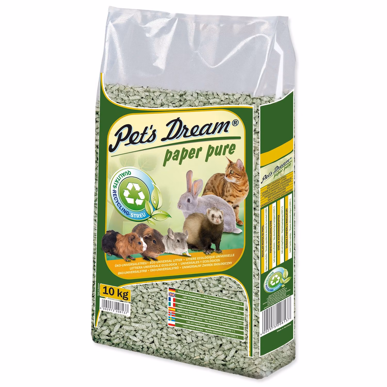 Pelety Pet´s Dream Paper Pure 10kg