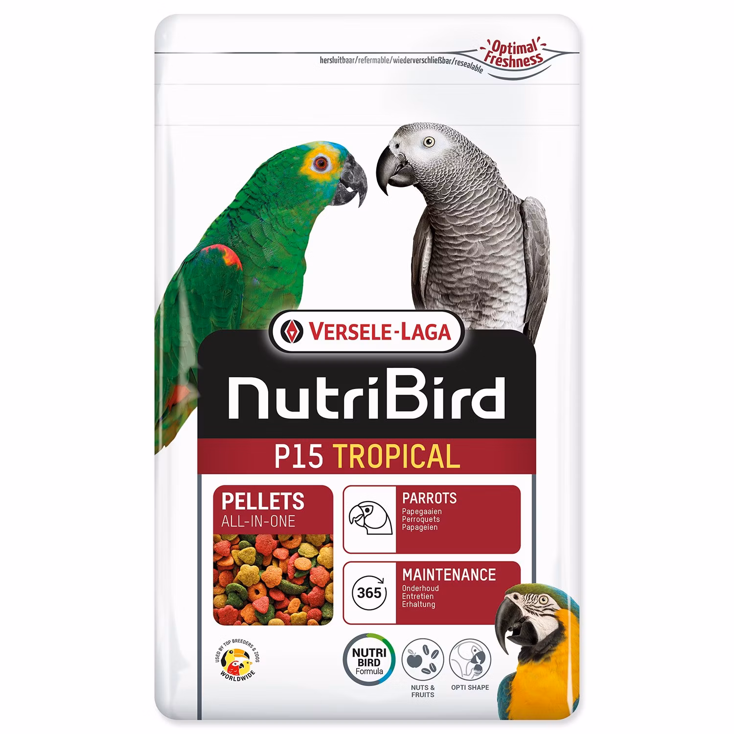 Krmivo Versele-Laga NutriBird P15 Tropical veľký papagáj 1kg
