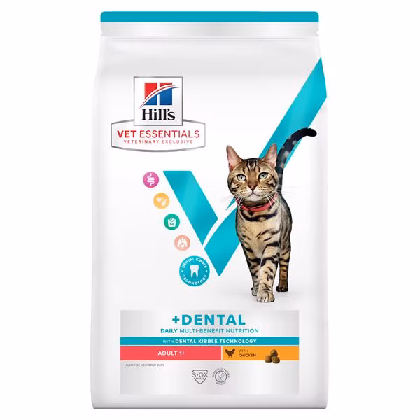 HILLS VE Feline Multi Benefit Adult Dental chicken 1,5 kg