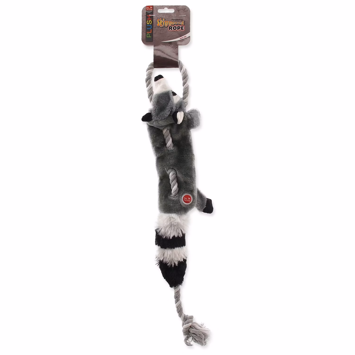 Hračka Dog Fantasy Skinneeez medvedík čistotný s povrazom 57,5cm