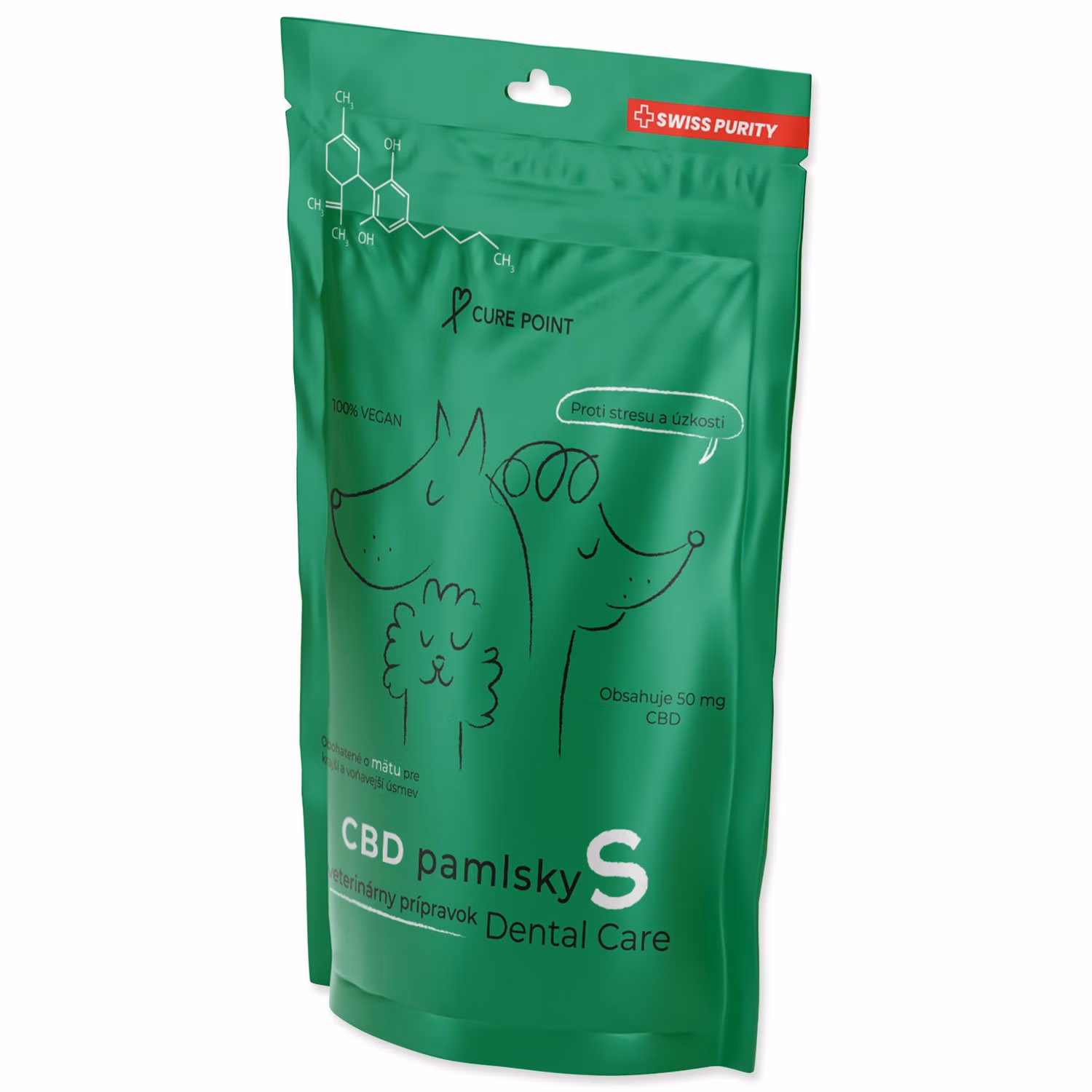 Pamlsok CBD Dental Care S 100g