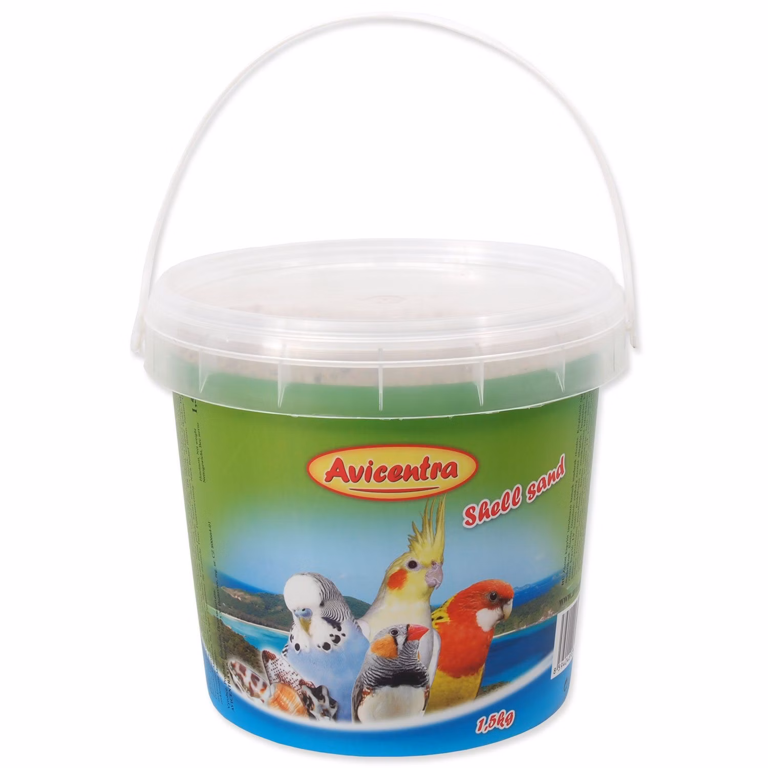 Piesok Avicentra s drvenými mušľami 1,5kg