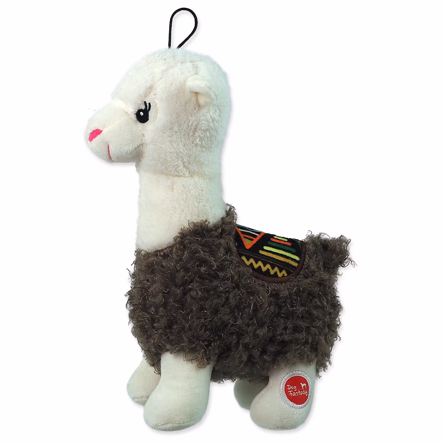 Hračka Dog Fantasy Stuffed Toy lama pískacia mix farieb 26cm