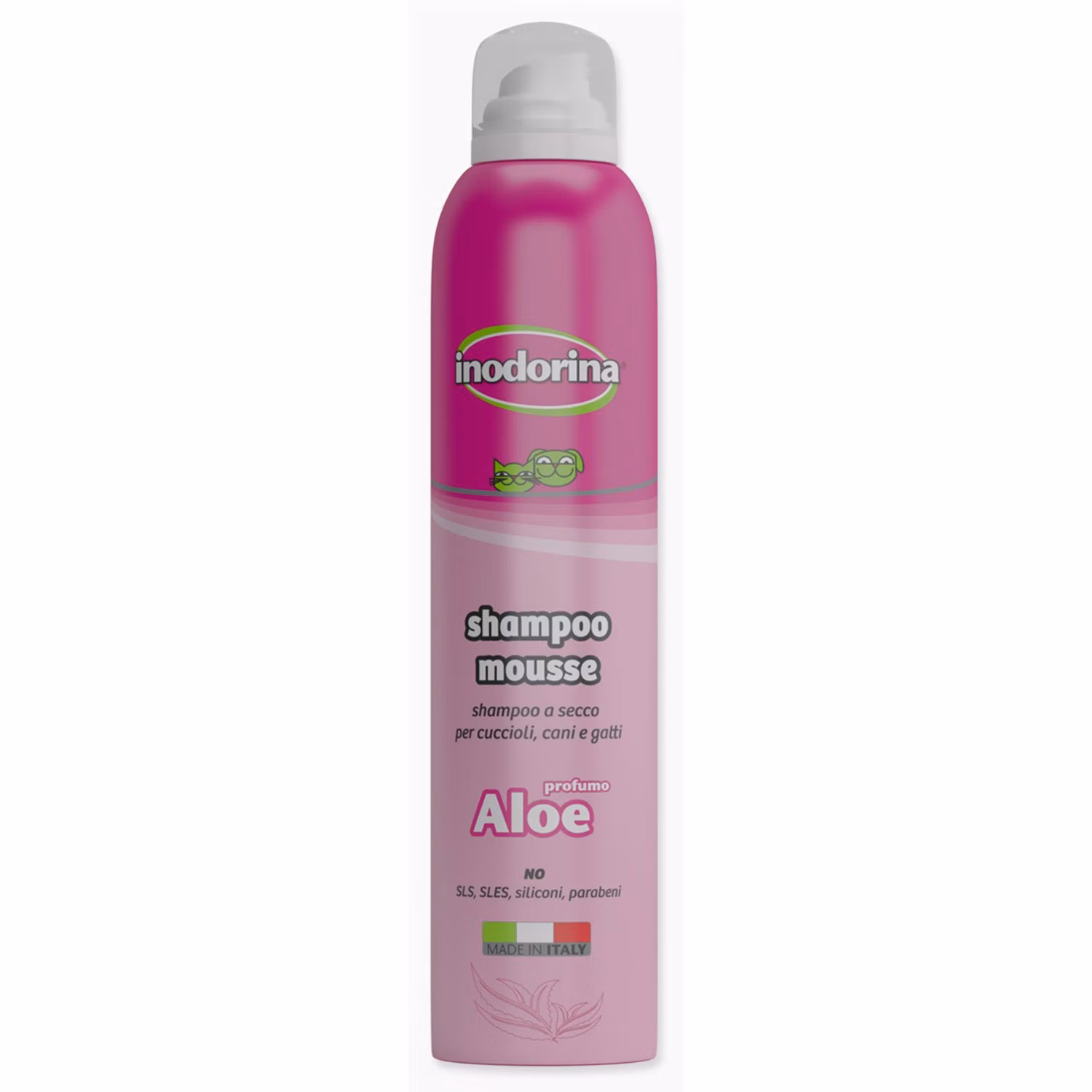 Šampón Inodorina suchá pena Aloe Vera 300ml