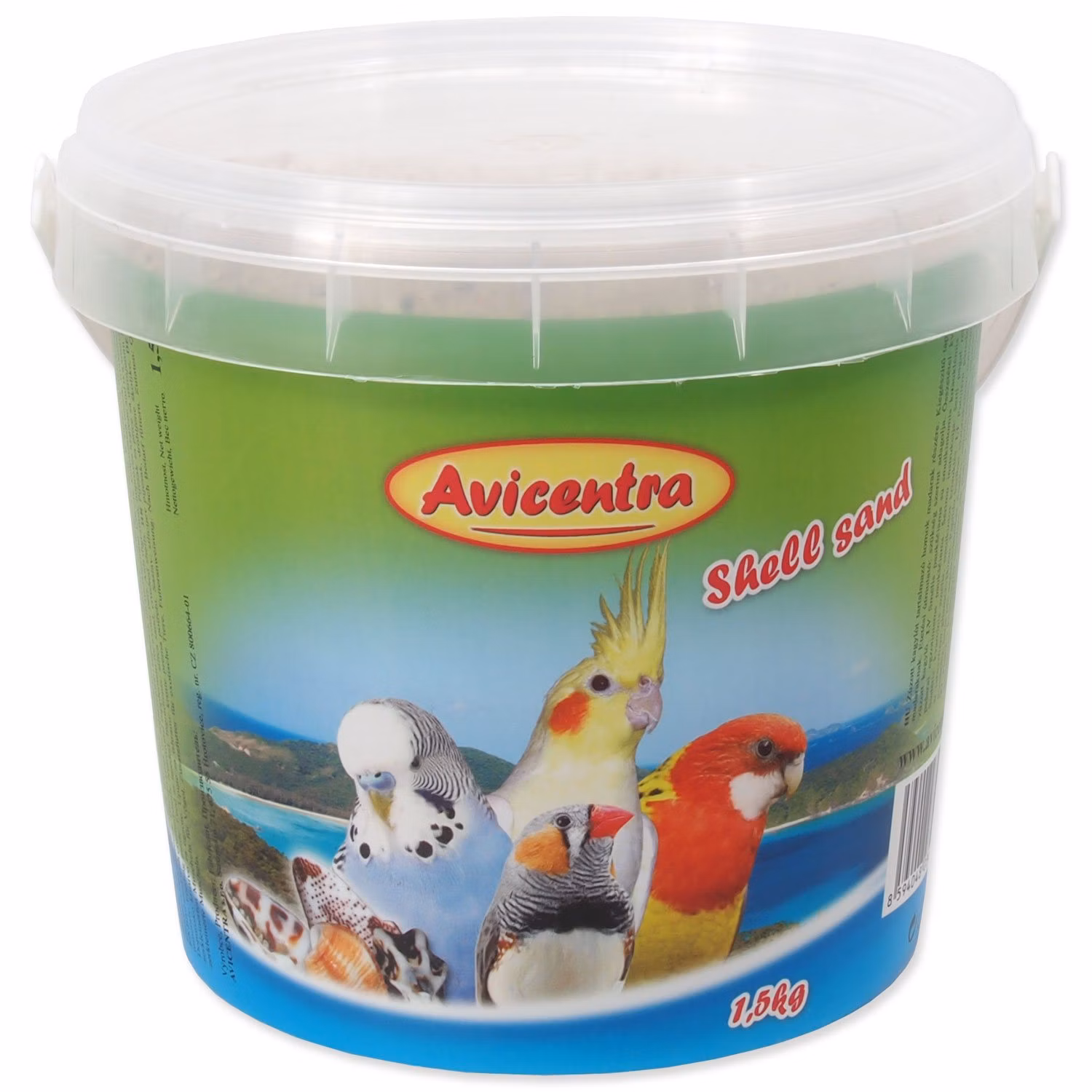 Piesok Avicentra s drvenými mušľami 1,5kg
