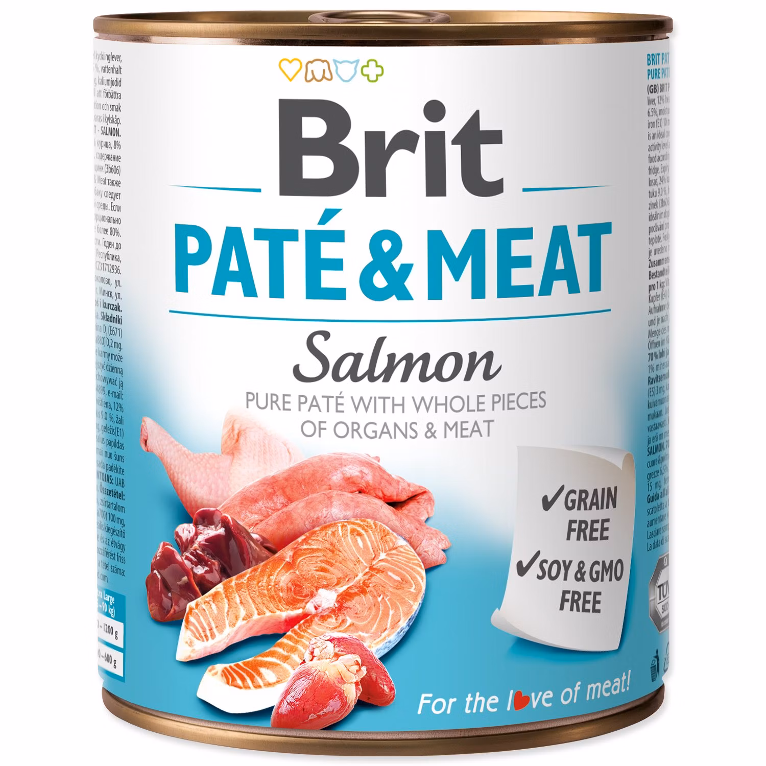 Konzerva Brit Paté & Meat losos 800g