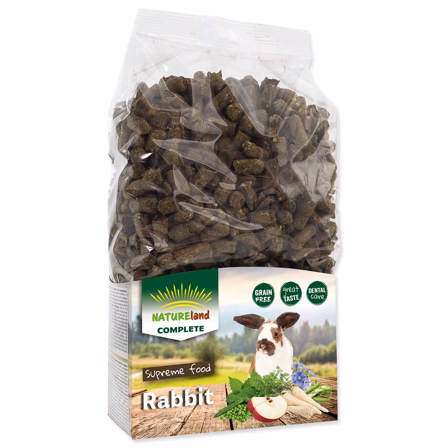 Krmivo Nature Land Complete pre králiky a zakrpatené králiky pelety 900g