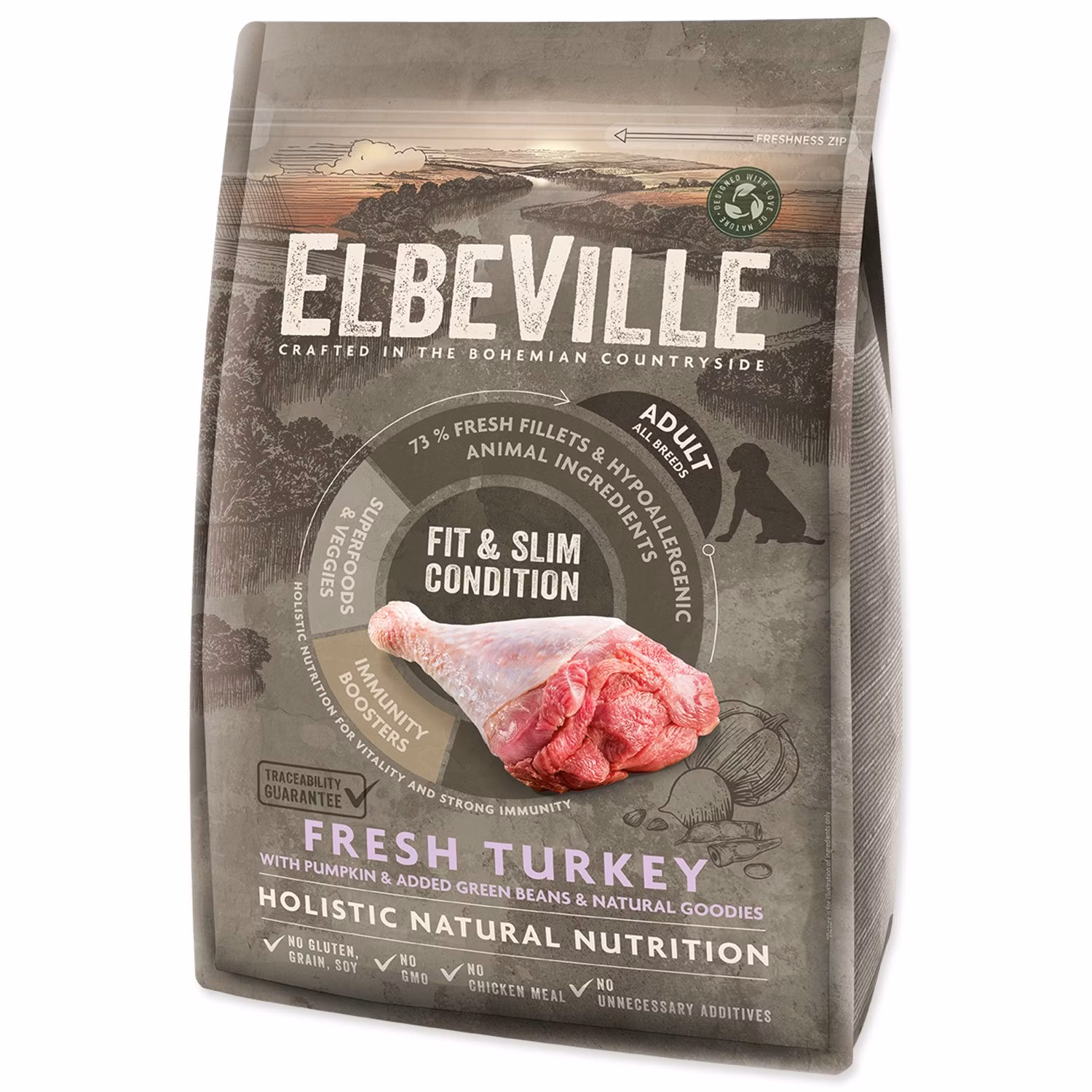 Krmivo ELBEVILLE Adult All Breeds Fit and Slim Condition Fresh 4kg