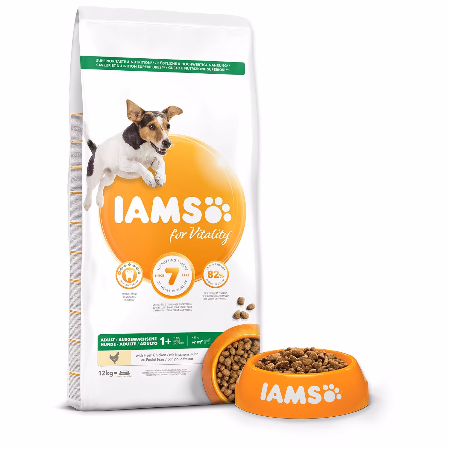 Krmivo IAMS Dog Adult Small & Medium Chicken 12kg