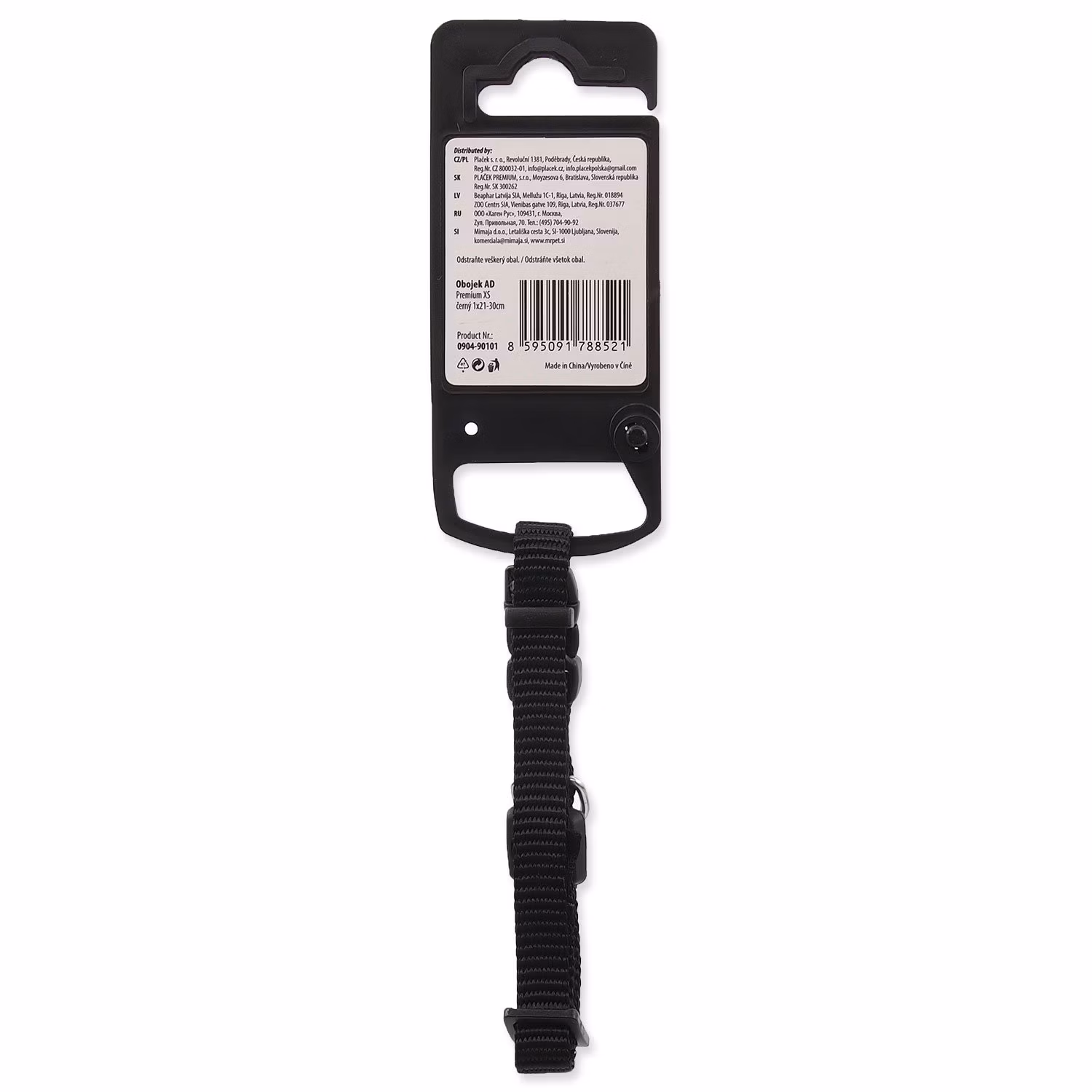 Obojok Active Dog Premium XS čierny 1x21-30cm