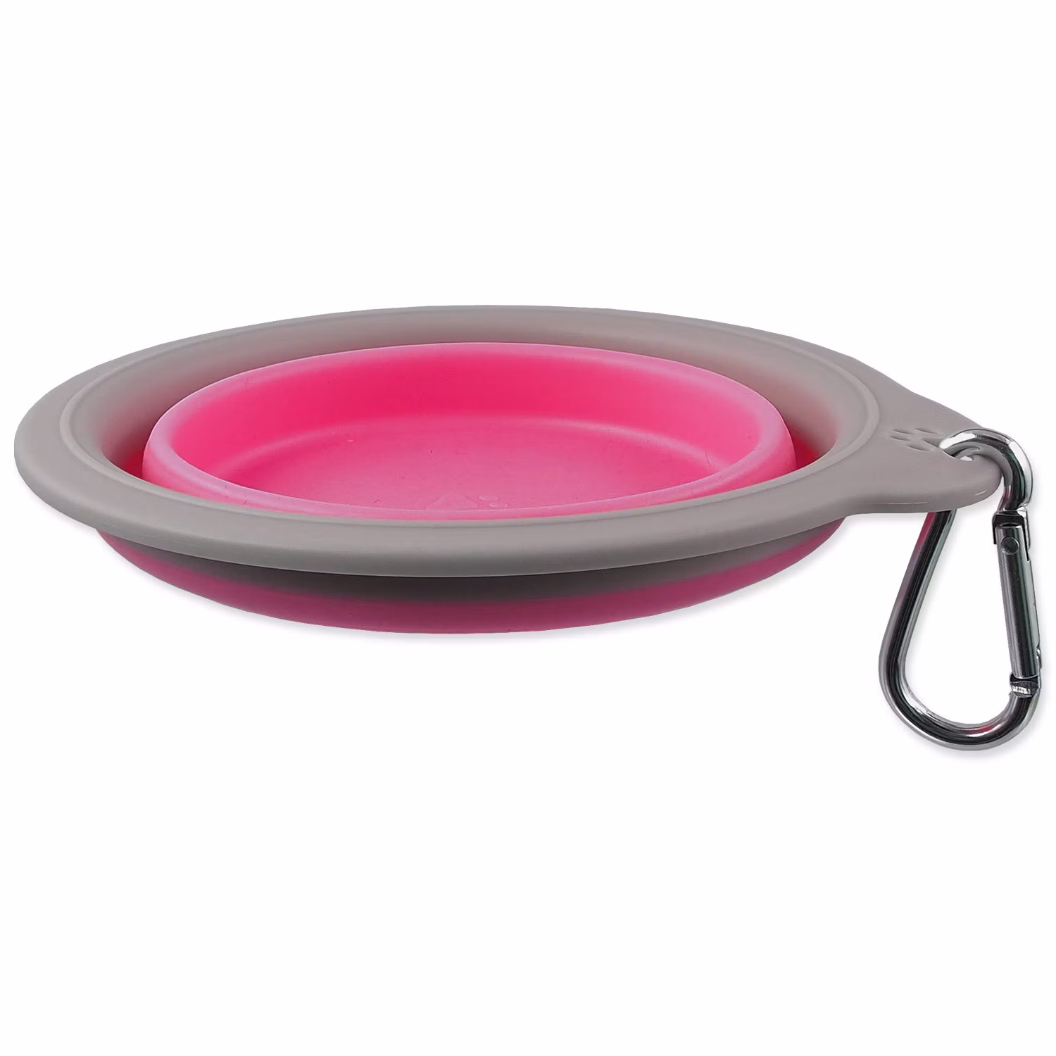 Miska Dog Fantasy cestovná skladacia ružová 15x5cm