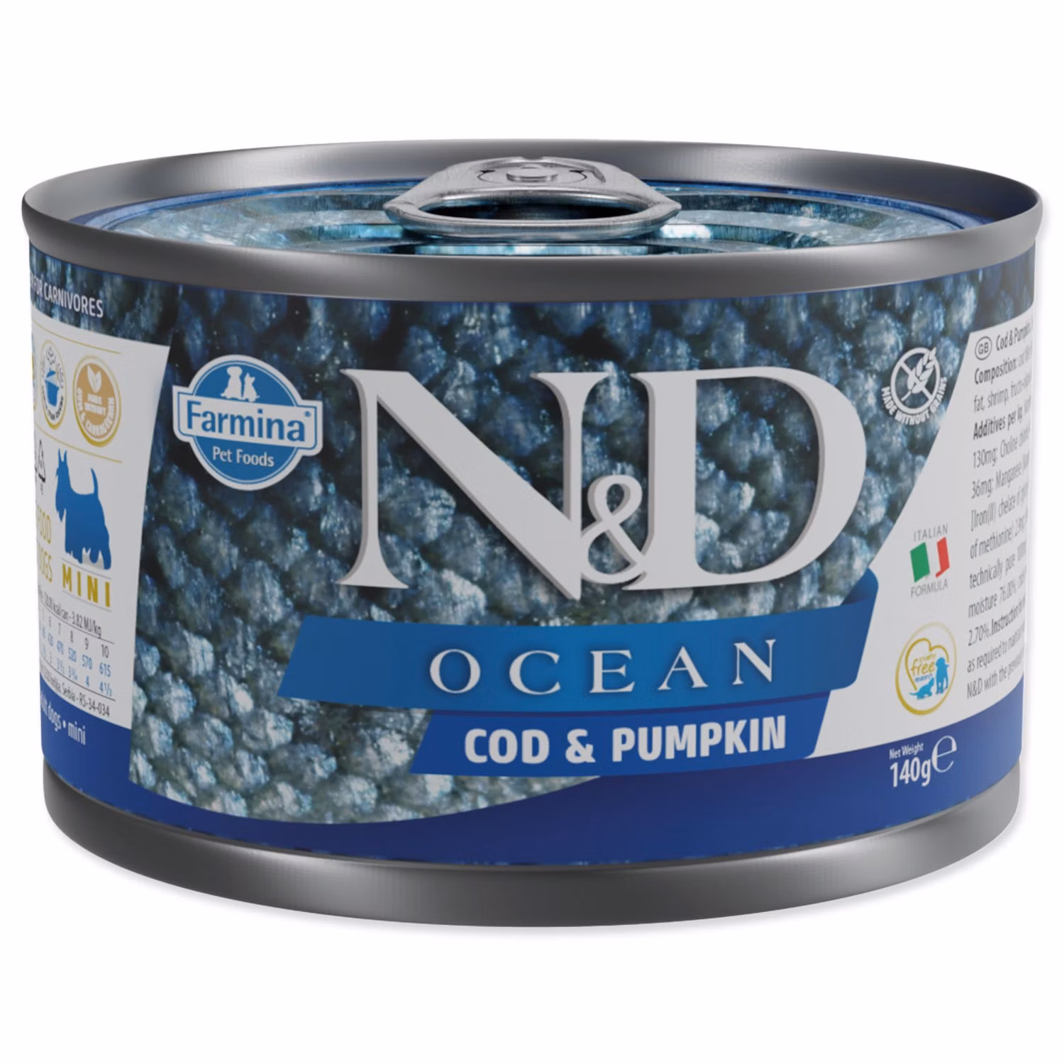Konzerva N&D Dog Ocean Cod & Pumpkin 140g