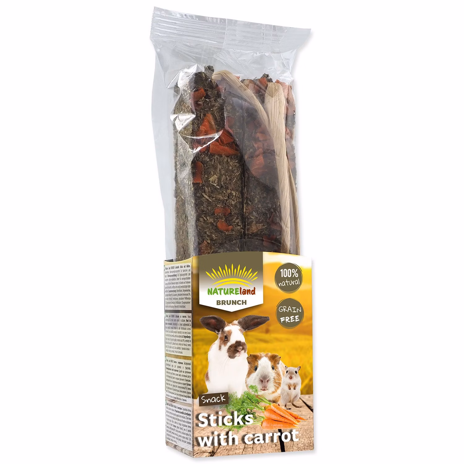 Pochúťka Tyčinka Nature Land Brunch s mrkvou 2ks