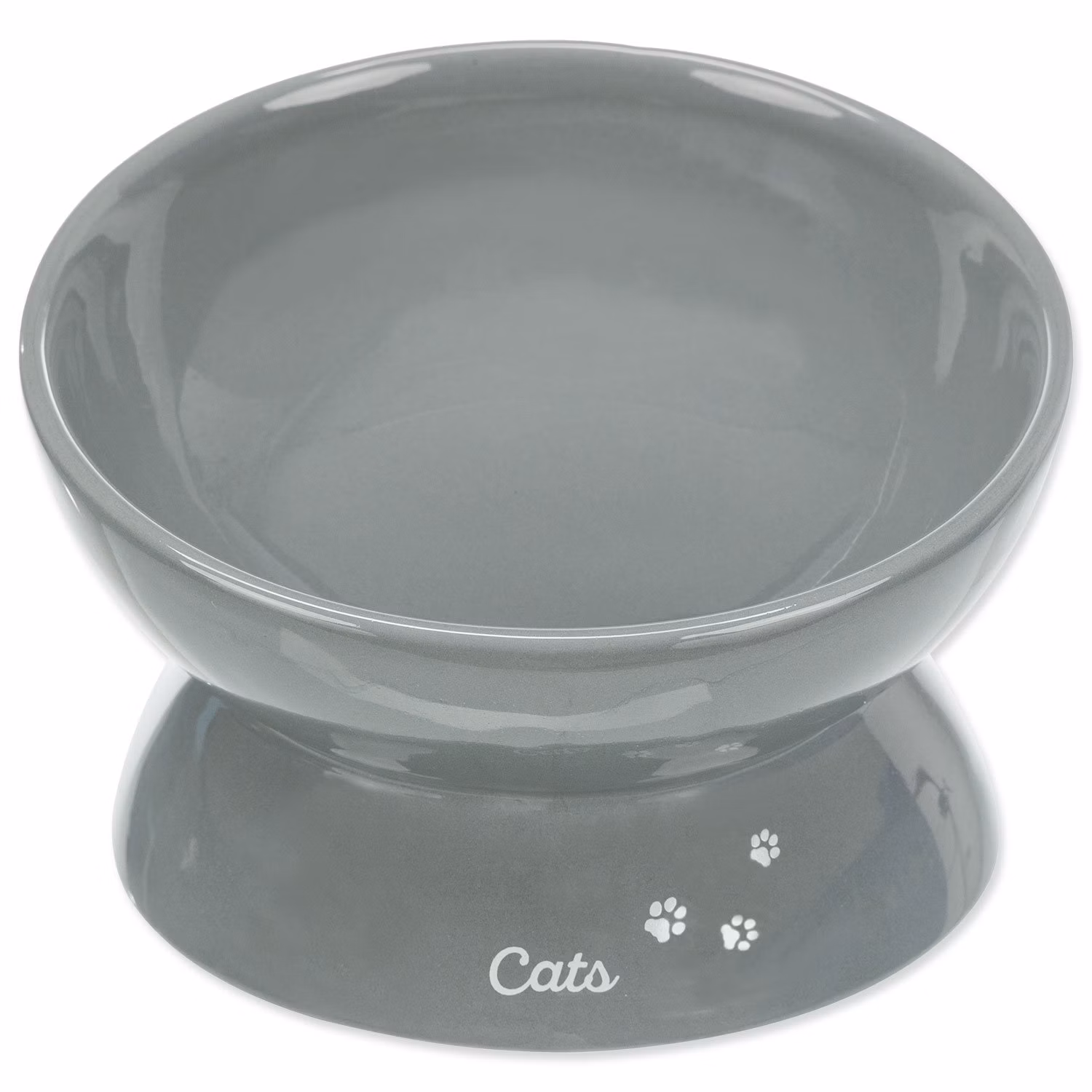 Bowl XXL, elevated, ceramic, 0.35 l/ø 17 cm, grey