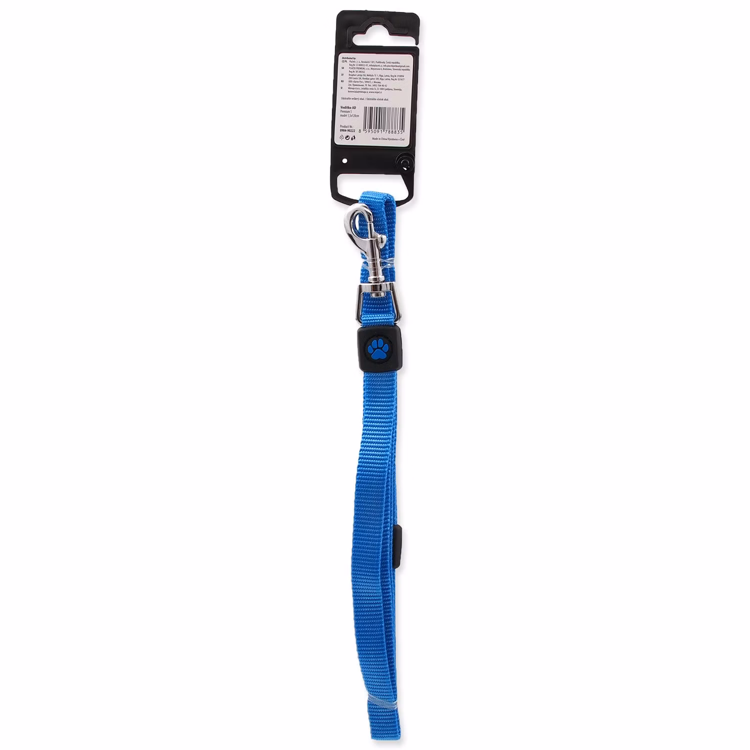 Vodítko Active Dog Premium S modré 1,5x120cm