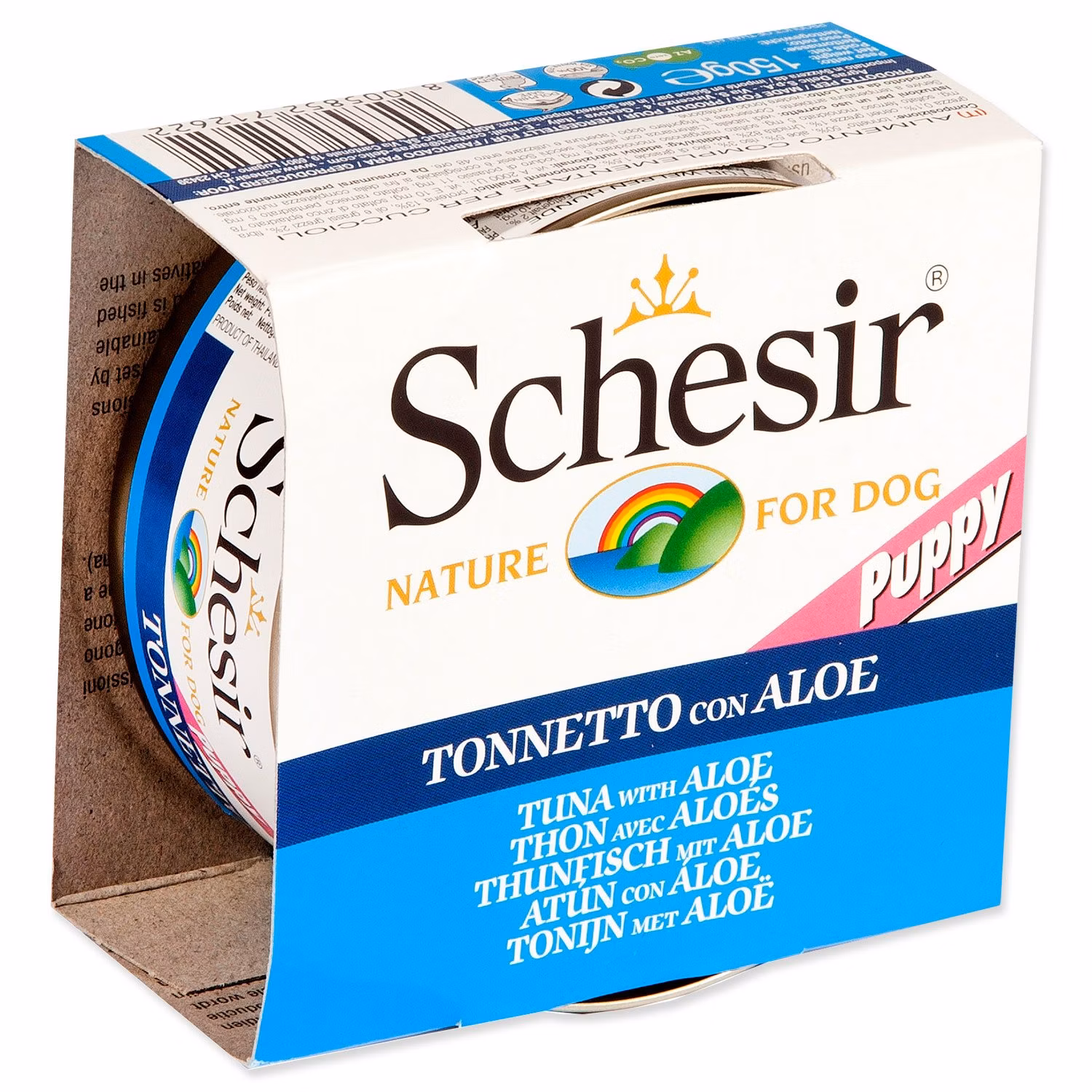 Konzerva SCHESIR Puppy tuniak s Aloe 150g