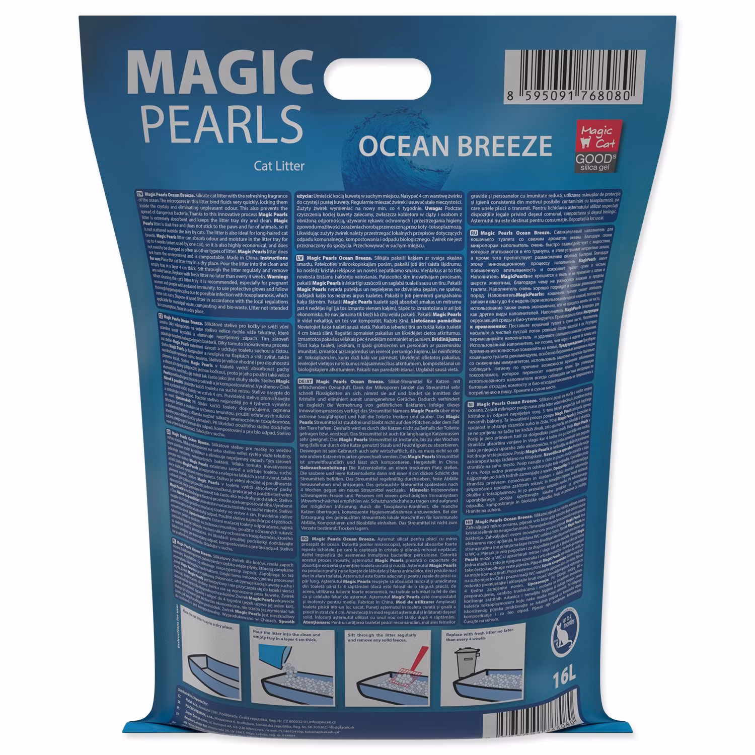 Podstielka Magic Pearls Ocean Breeze 16l/6,3kg