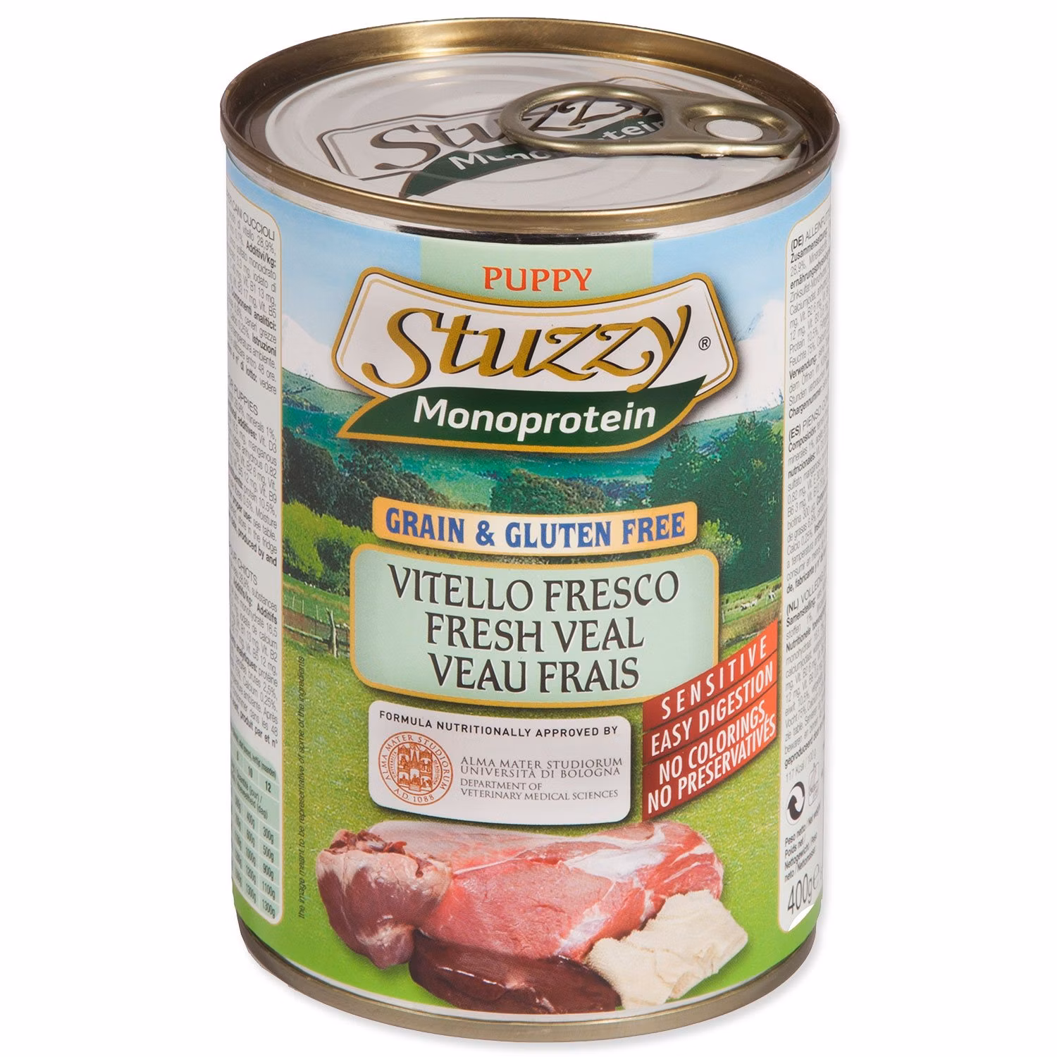 Konzerva STUZZY Monopretein Puppy teľacie 400g