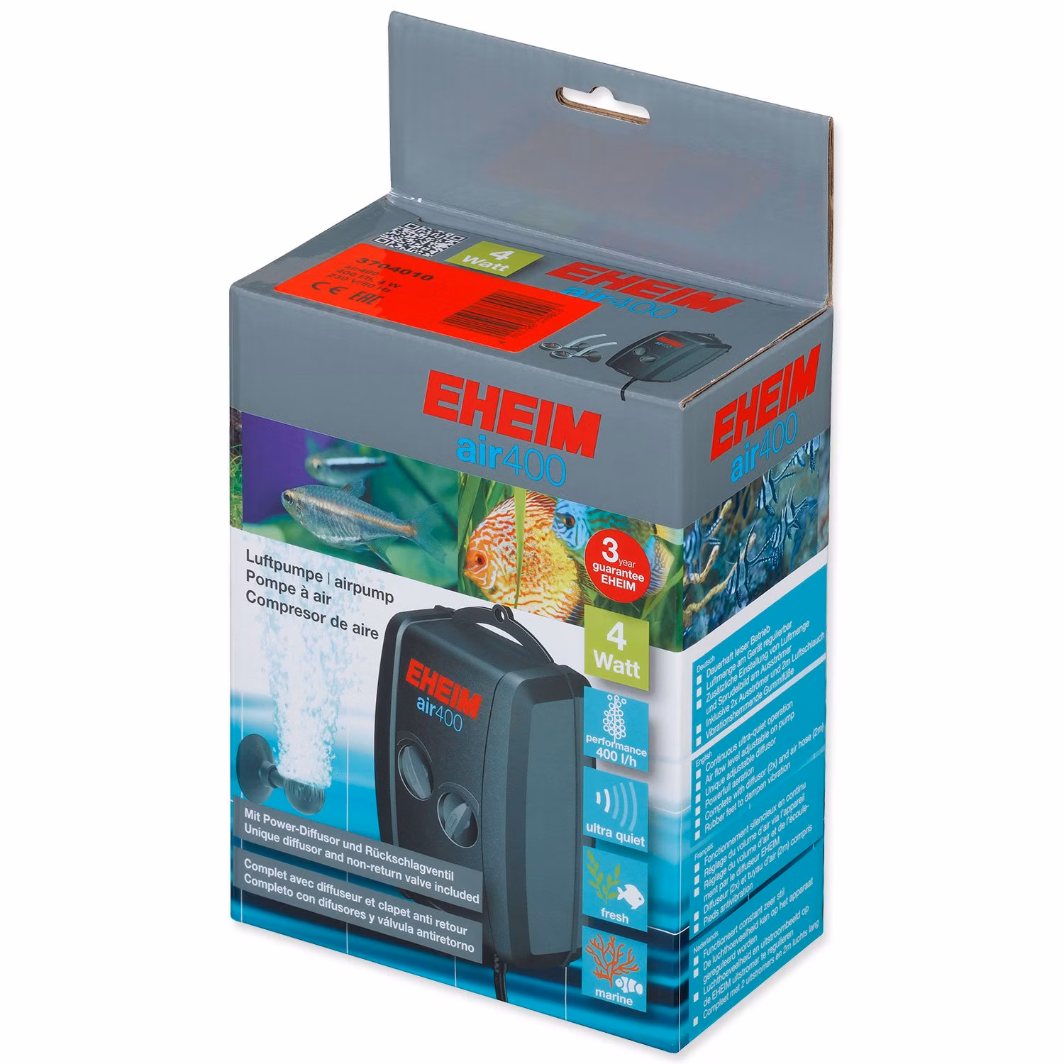 Kompresor Eheim vzduchovací 400,2x200l/h, 5W