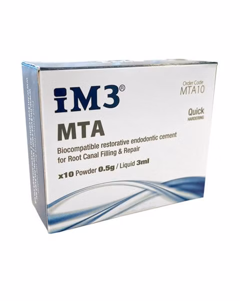 iM3 cement MTA; 10x0,5 g prášok + 10x3 ml roztok