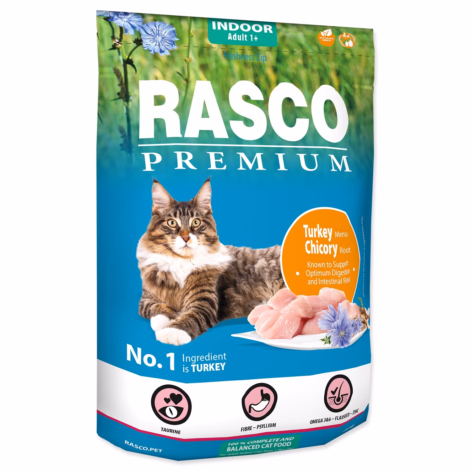 Krmivo Rasco Premium Indoor morka s koreňom čakanky 0,4kg