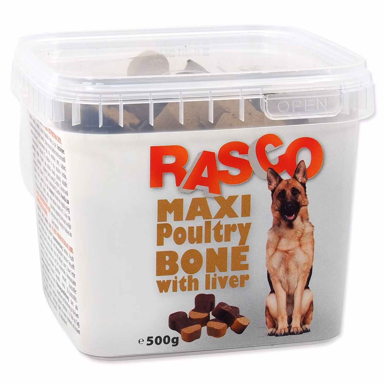 Pochúťka Rasco kosť hydinová s pečienkou 6cm 500g