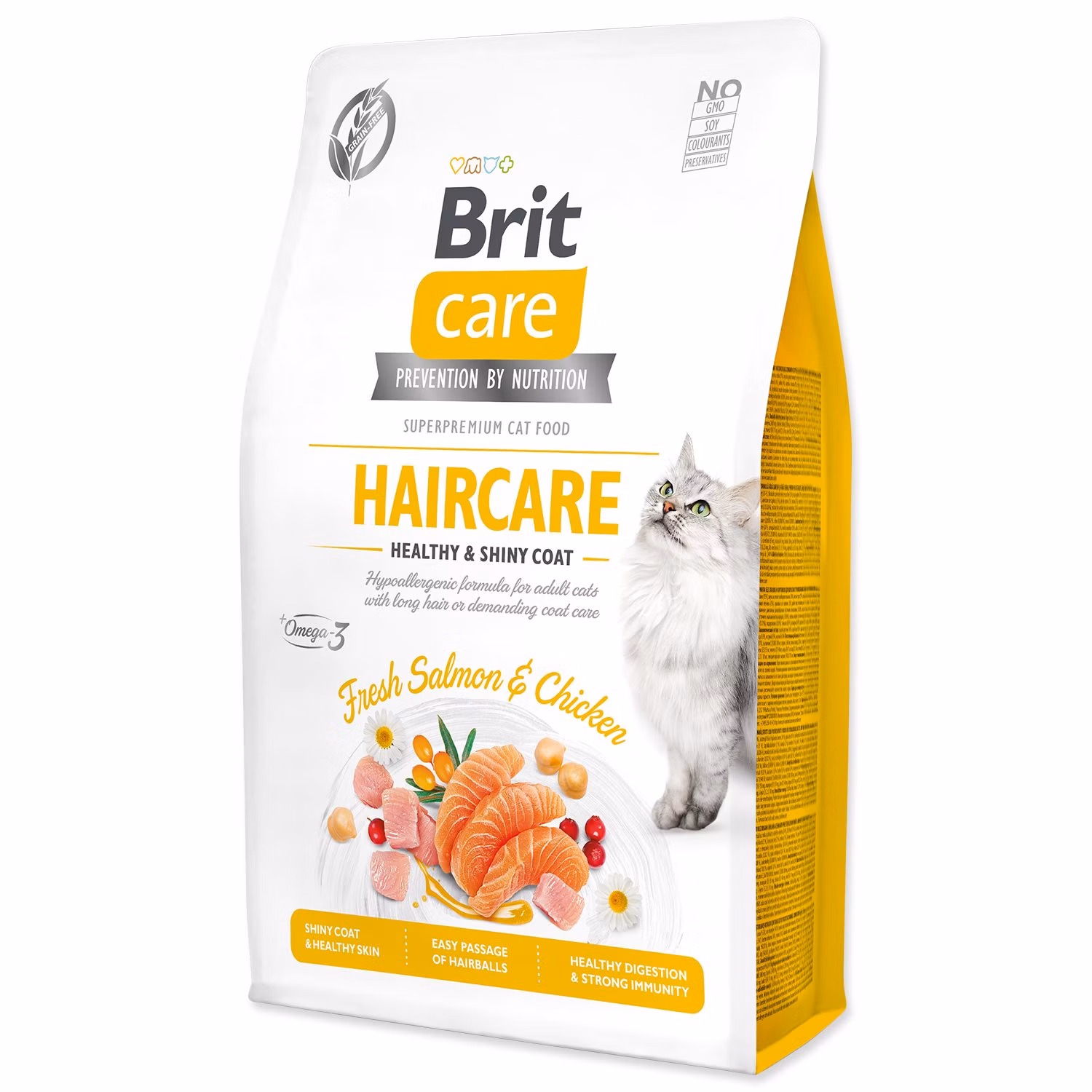 Krmivo Brit Care Cat Grain-Free Haircare Healthy & Shiny Coat 2kg