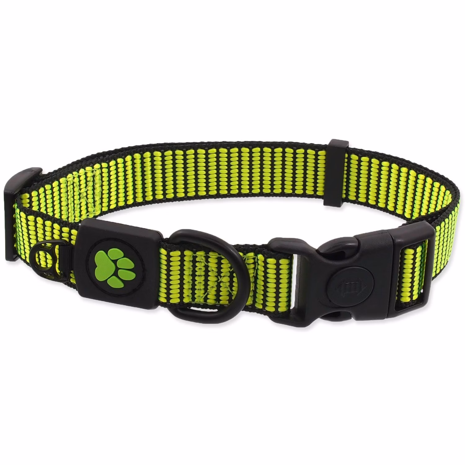 Obojok Active Dog Strong M limetka 2x34-49cm