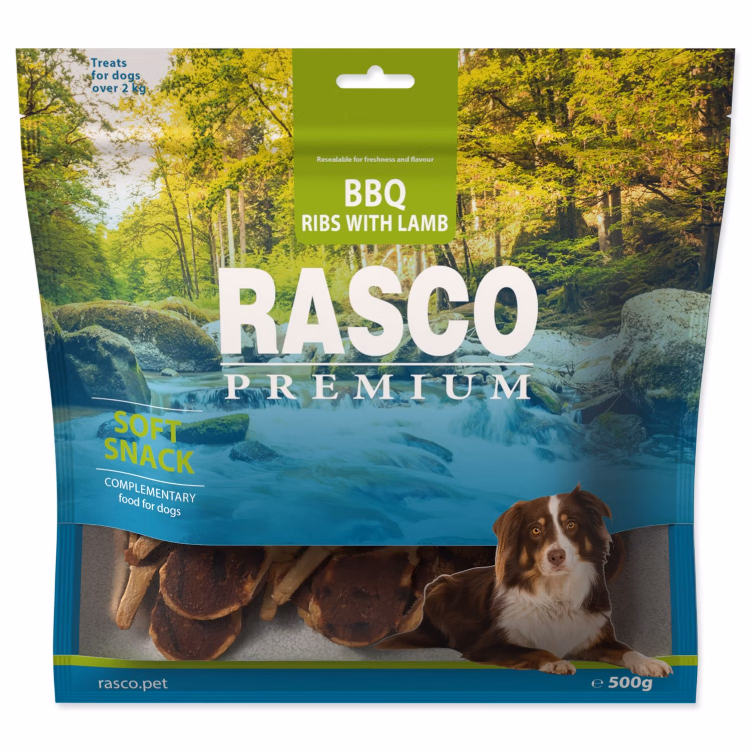 Pochúťka Rasco Premium BBQ Jahňacie rebierka 500g