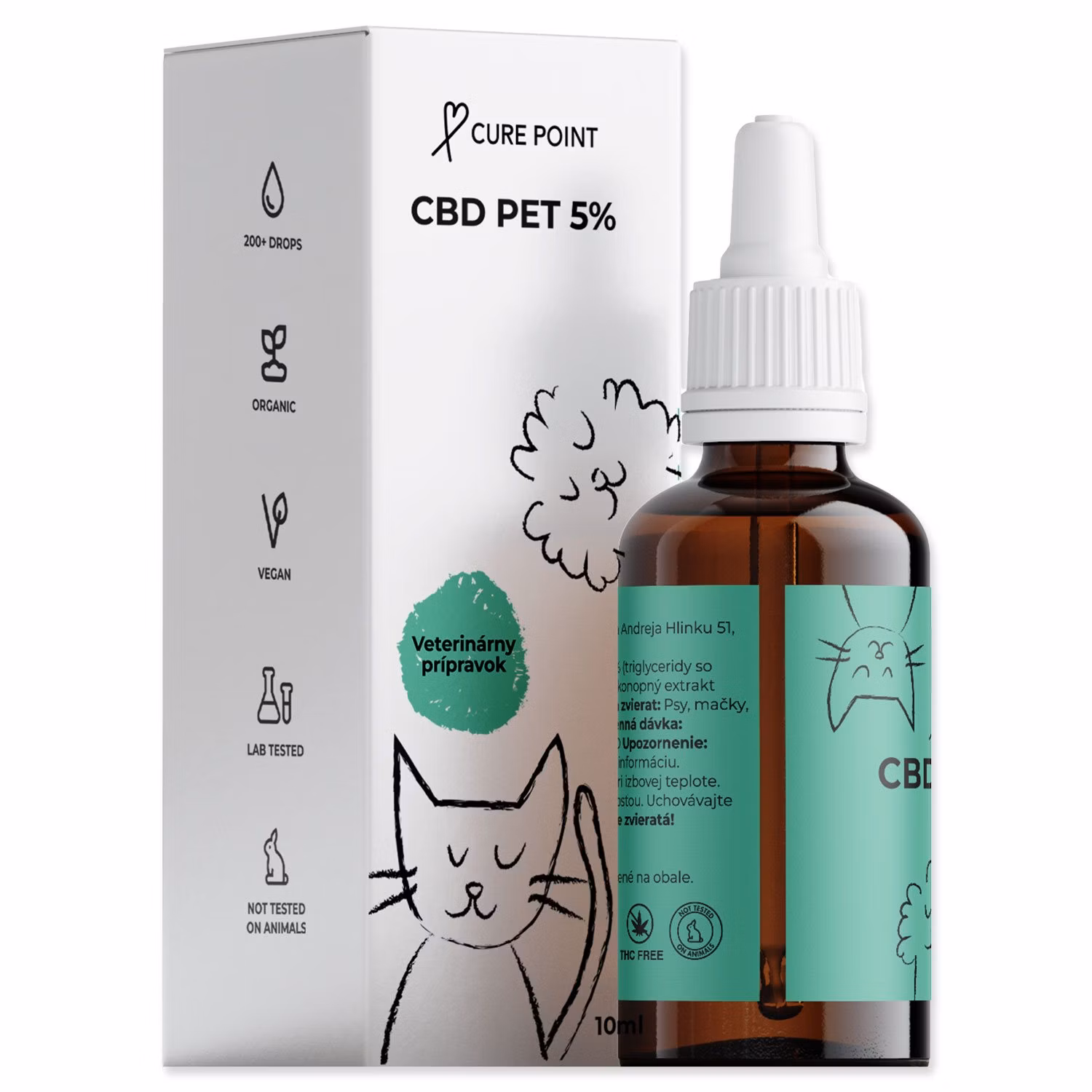 Olej CBD 5% bez príchuti 10ml